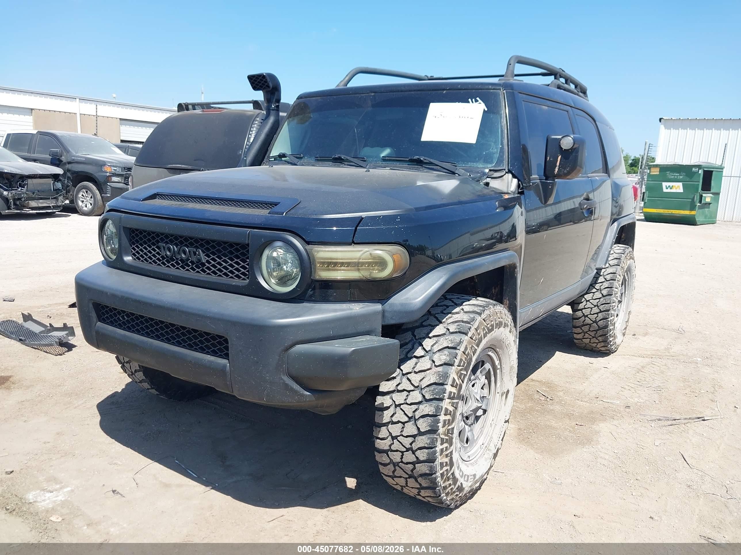 2008 Toyota Fj Cruiser   Black vin: JTEBU11F680104604