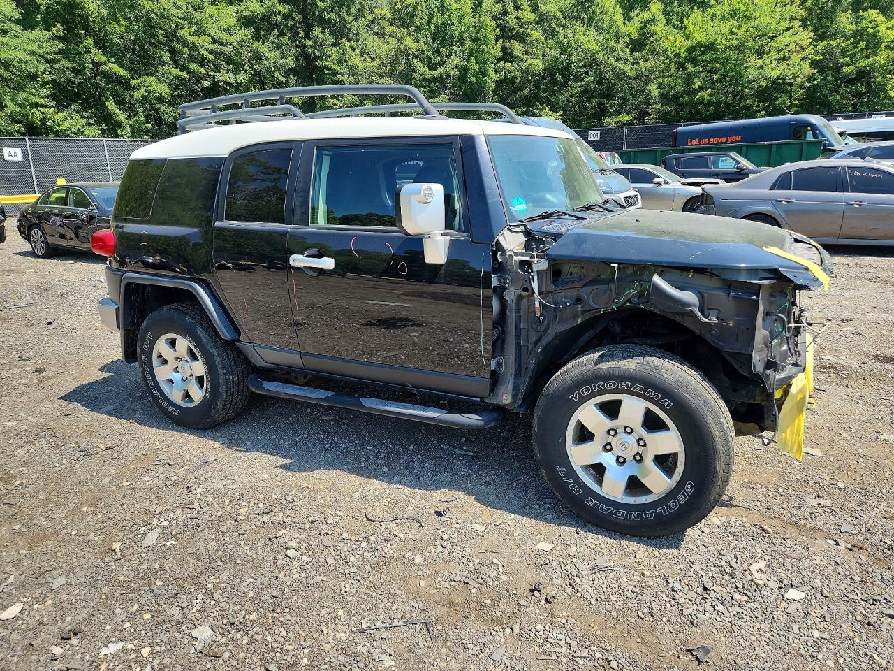 2007 Toyota Fj Cruiser Base Black vin: JTEBU11F770017843