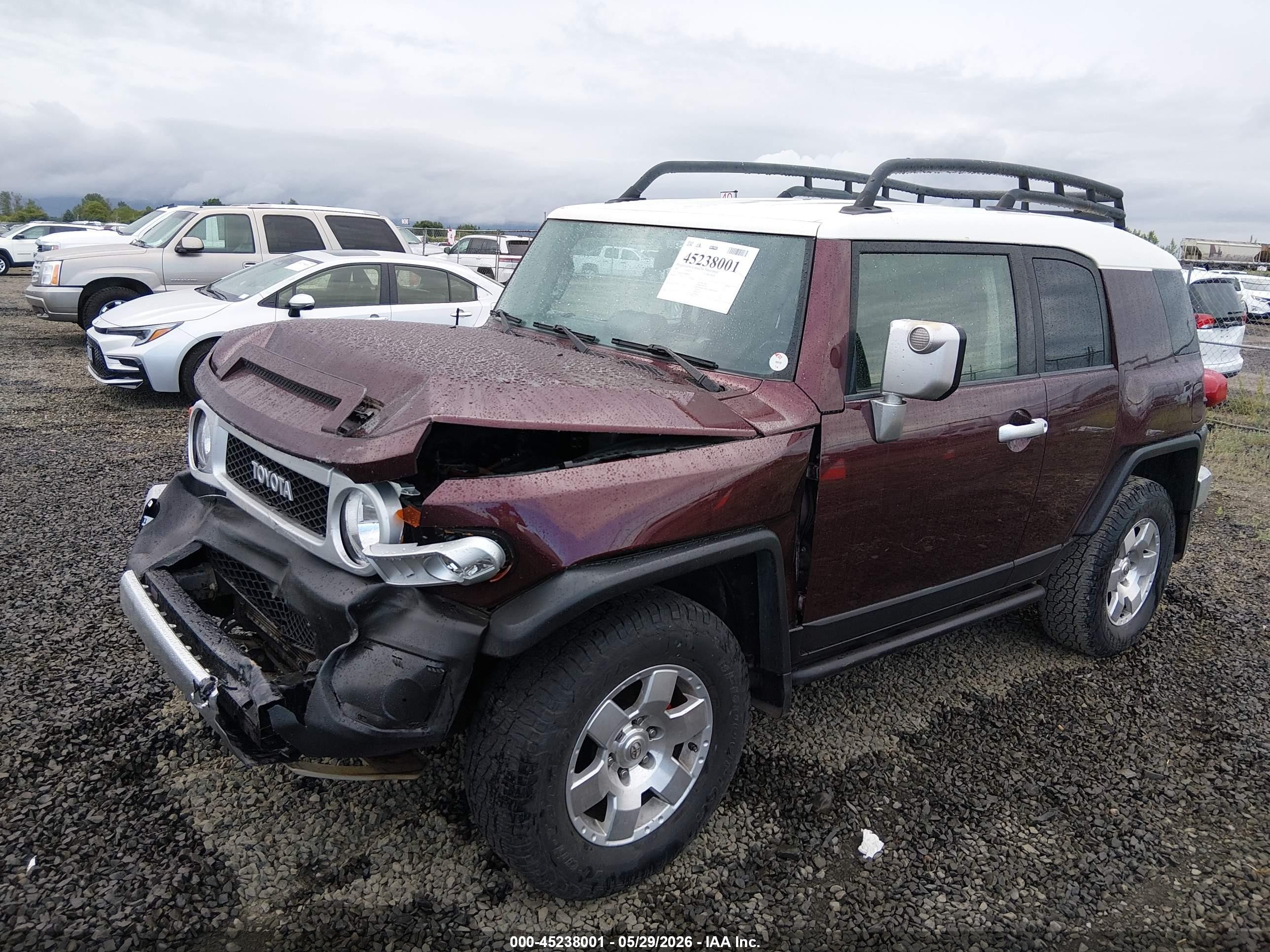 2007 Toyota Fj Cruiser   Purple vin: JTEBU11F770089836