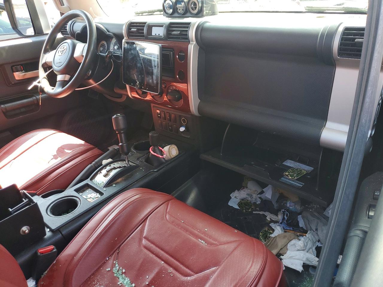 2008 Toyota Fj Cruiser Base Burgundy vin: JTEBU11F78K054641