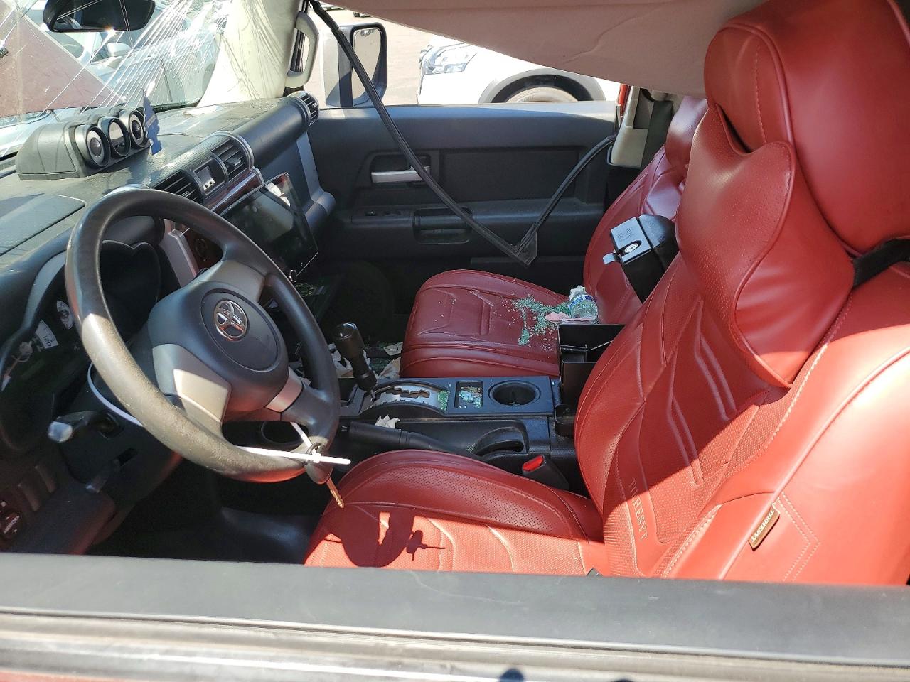 2008 Toyota Fj Cruiser Base Burgundy vin: JTEBU11F78K054641
