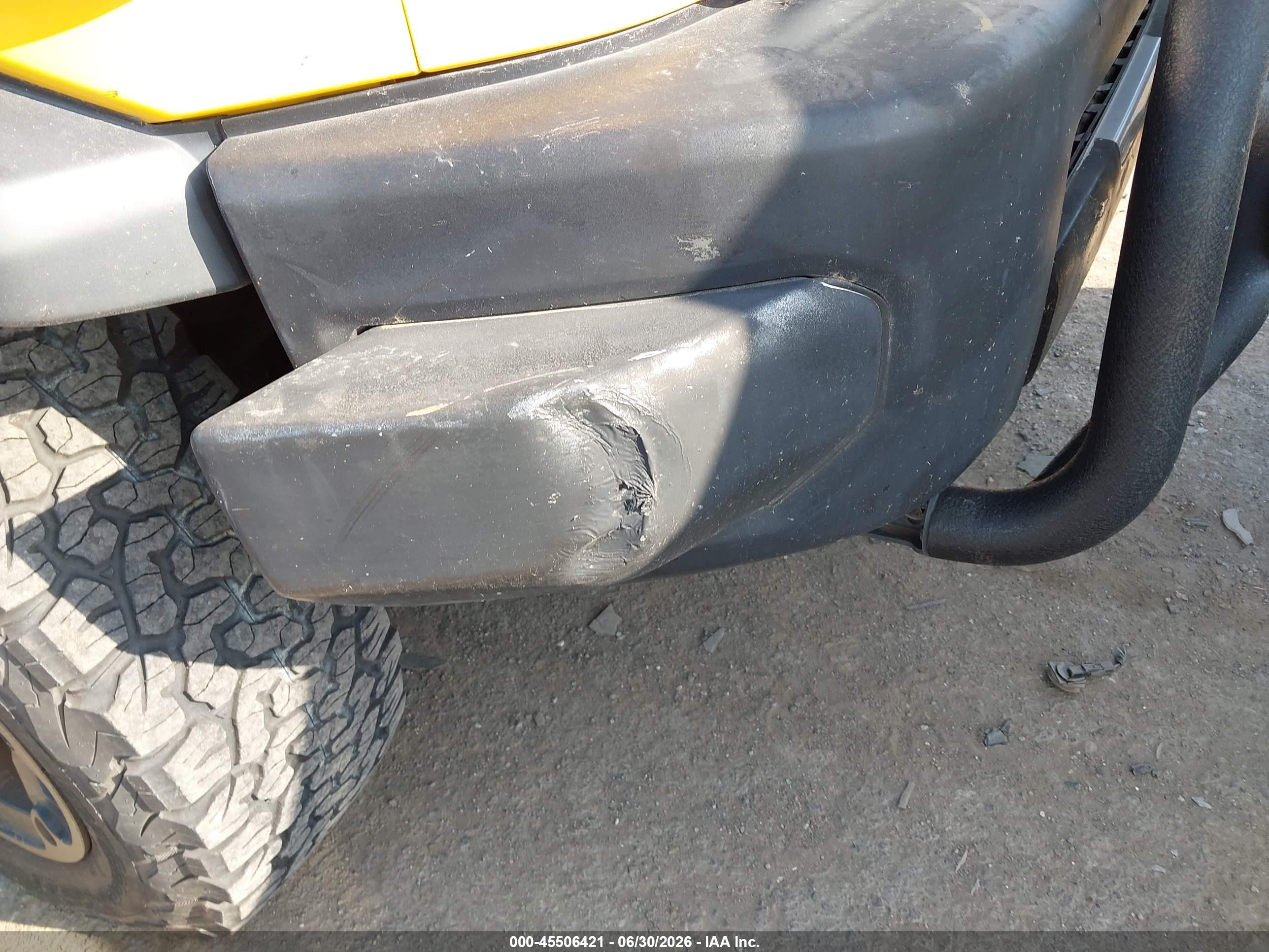 2007 Toyota Fj Cruiser   Yellow vin: JTEBU11F870004146