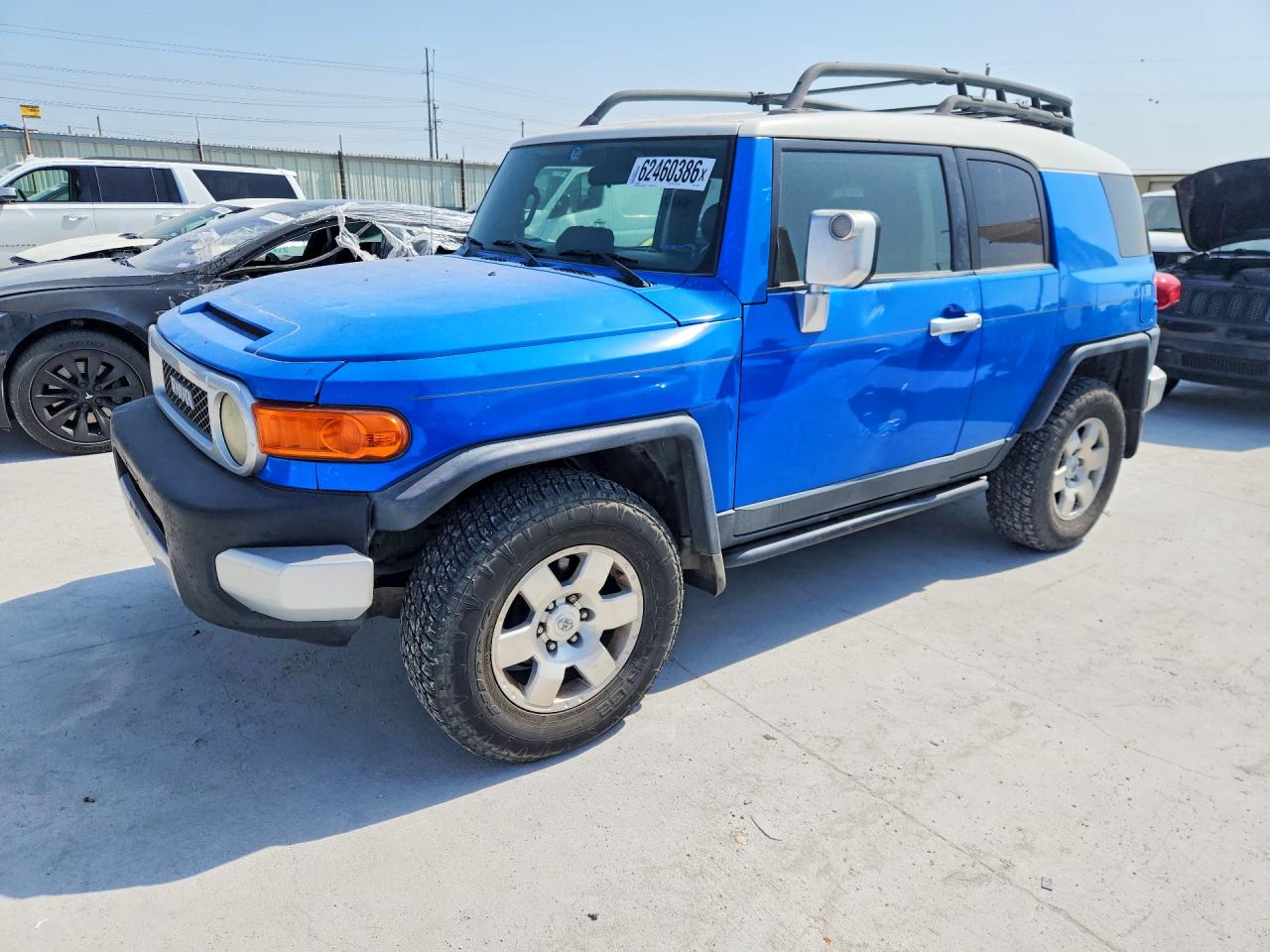 2007 Toyota Fj Cruiser Base Blue vin: JTEBU11F870011629
