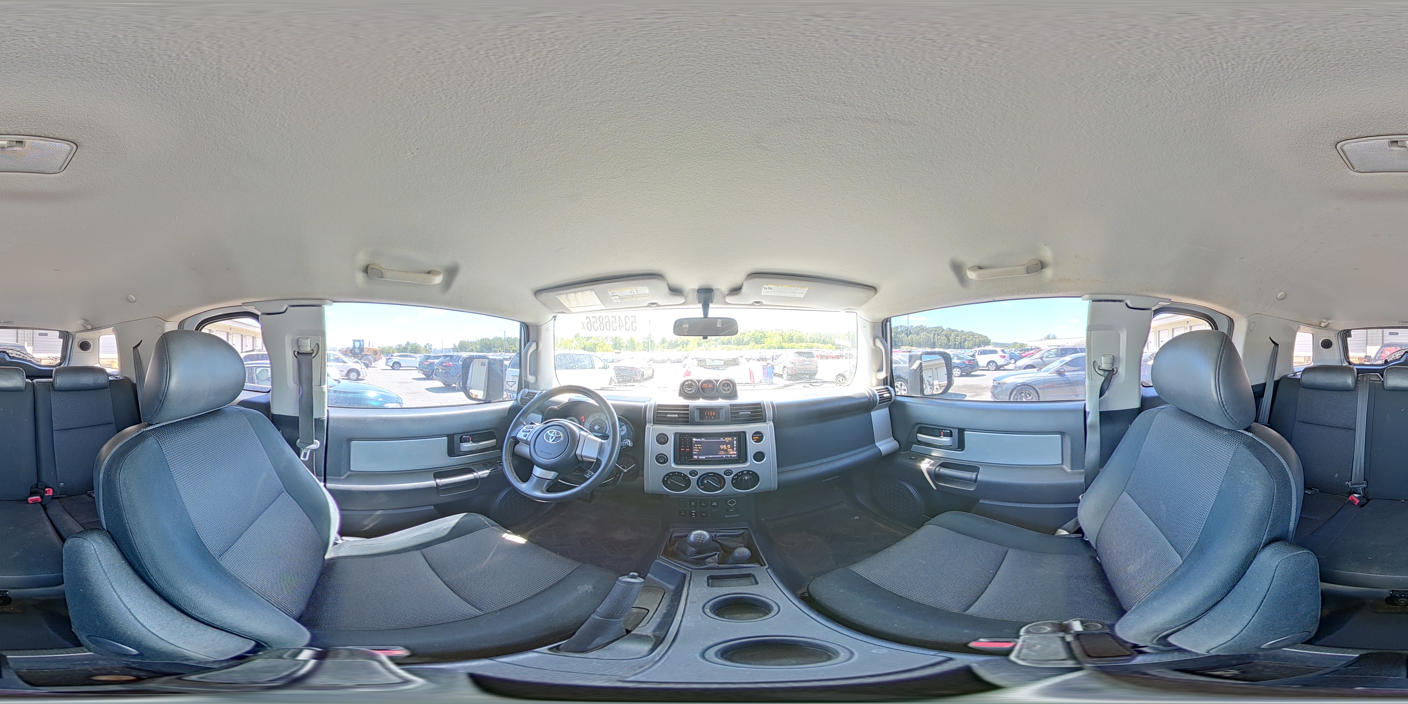 2007 Toyota Fj Cruiser Base Gray vin: JTEBU11F870018015