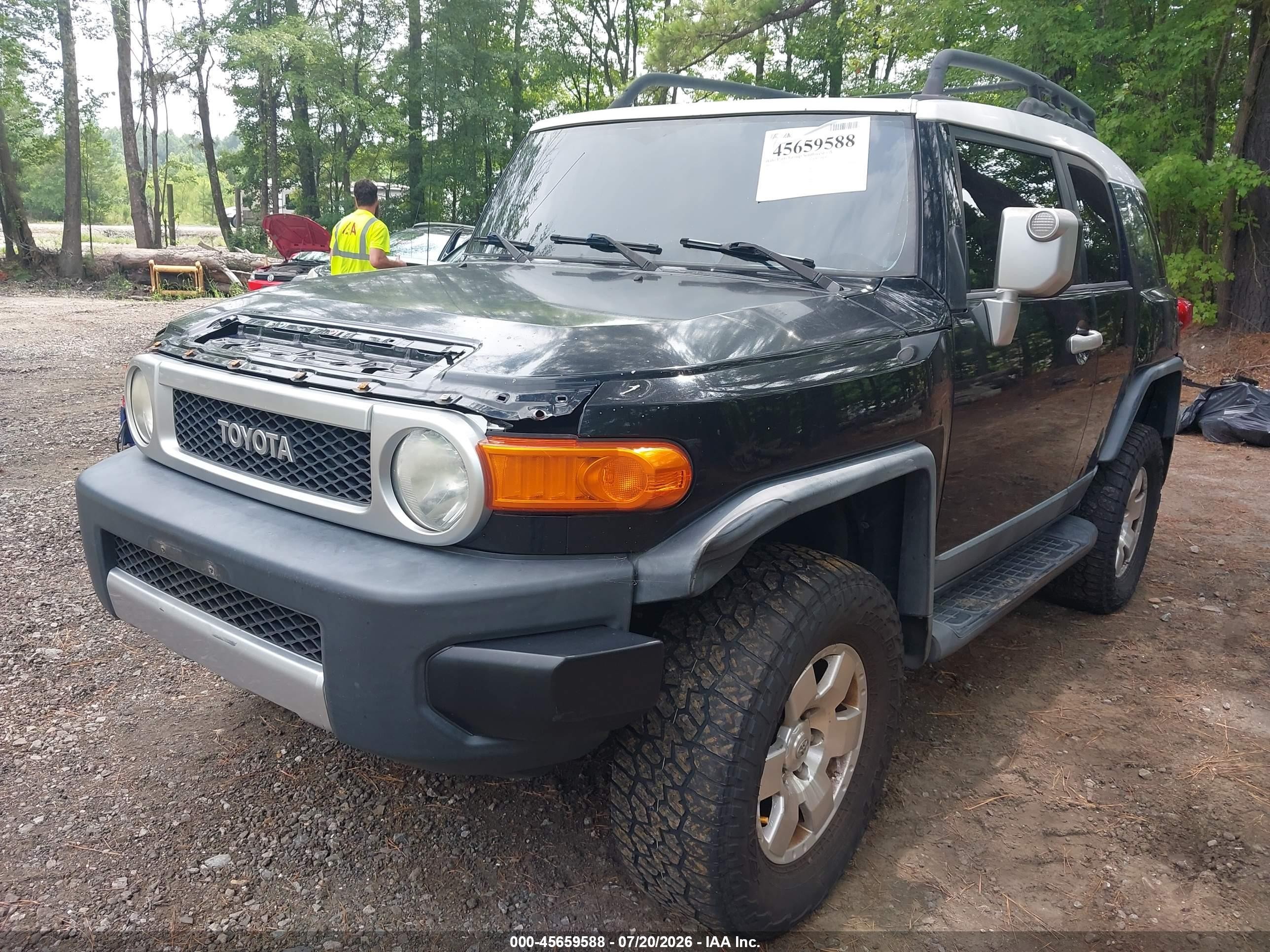 2007 Toyota Fj Cruiser   Black vin: JTEBU11F870043786