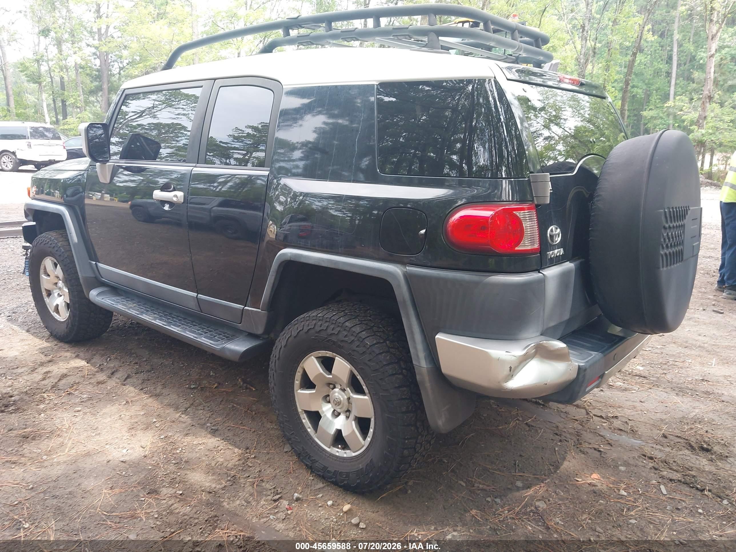 2007 Toyota Fj Cruiser   Black vin: JTEBU11F870043786