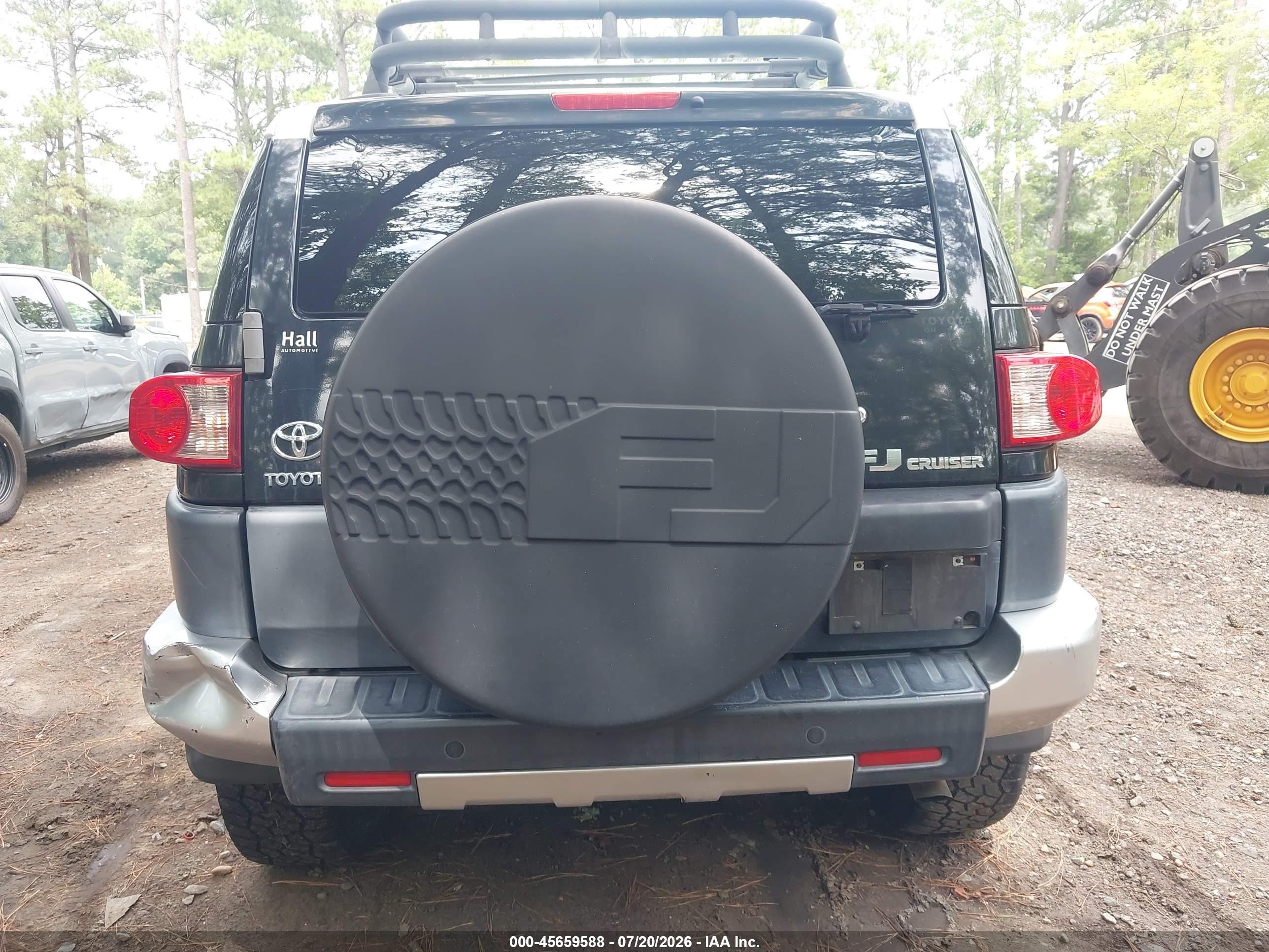 2007 Toyota Fj Cruiser   Black vin: JTEBU11F870043786