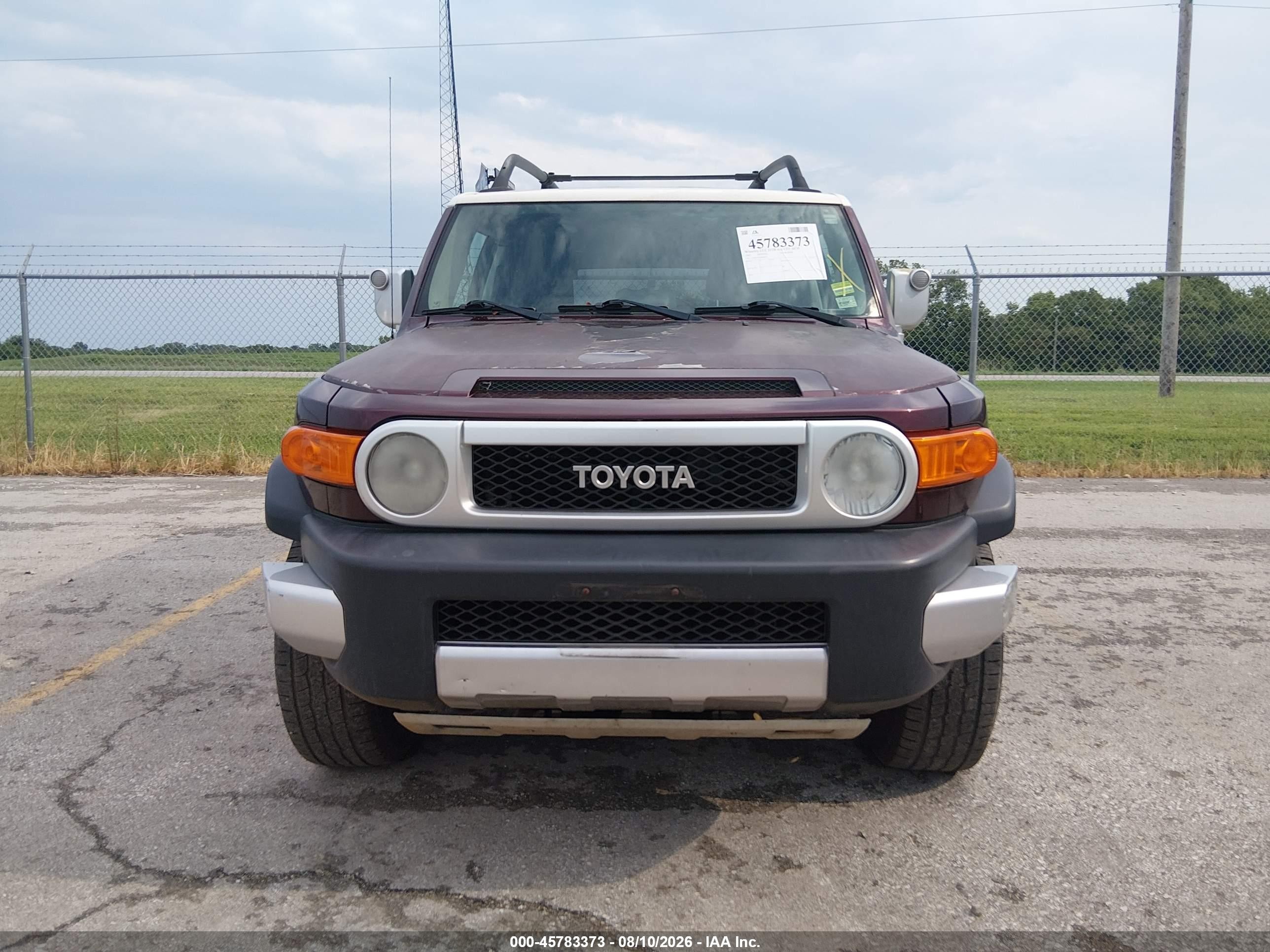 2007 Toyota Fj Cruiser   Maroon vin: JTEBU11F870044470