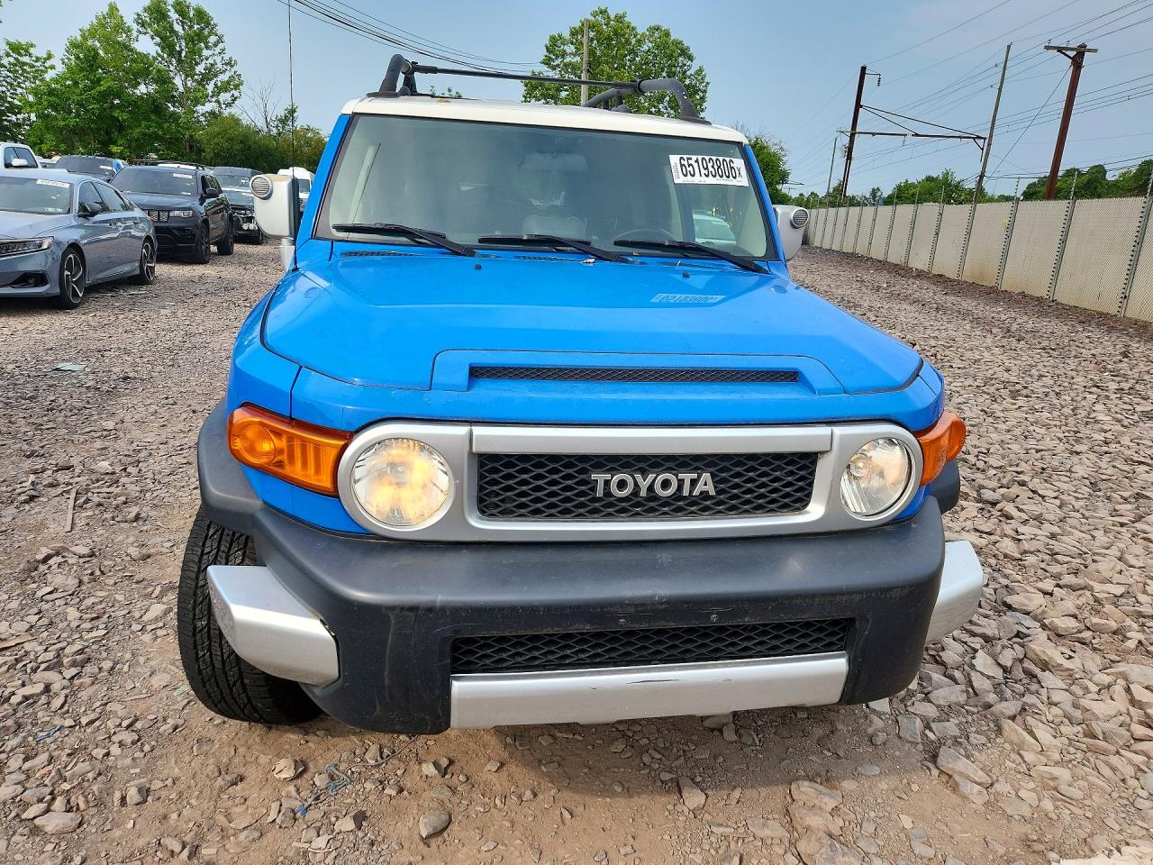 2008 Toyota Fj Cruiser Base Синий vin: JTEBU11F88K012107