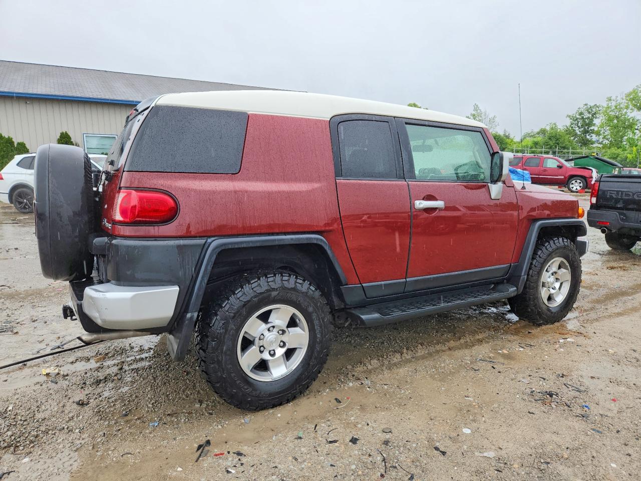 2008 Toyota Fj Cruiser Base Brown vin: JTEBU11F88K034253