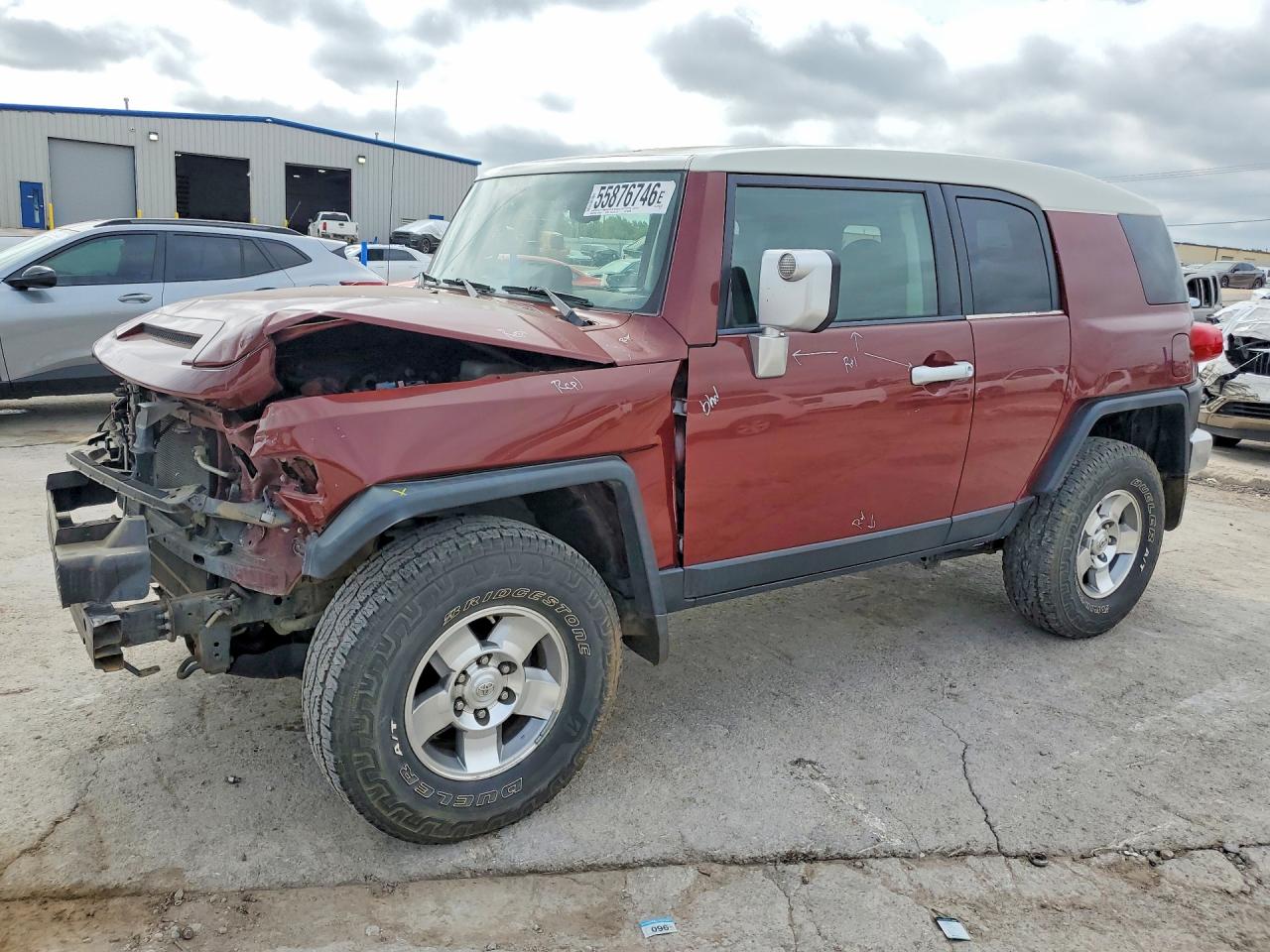 2009 Toyota Fj Cruiser Base Burgundy vin: JTEBU11F89K062765