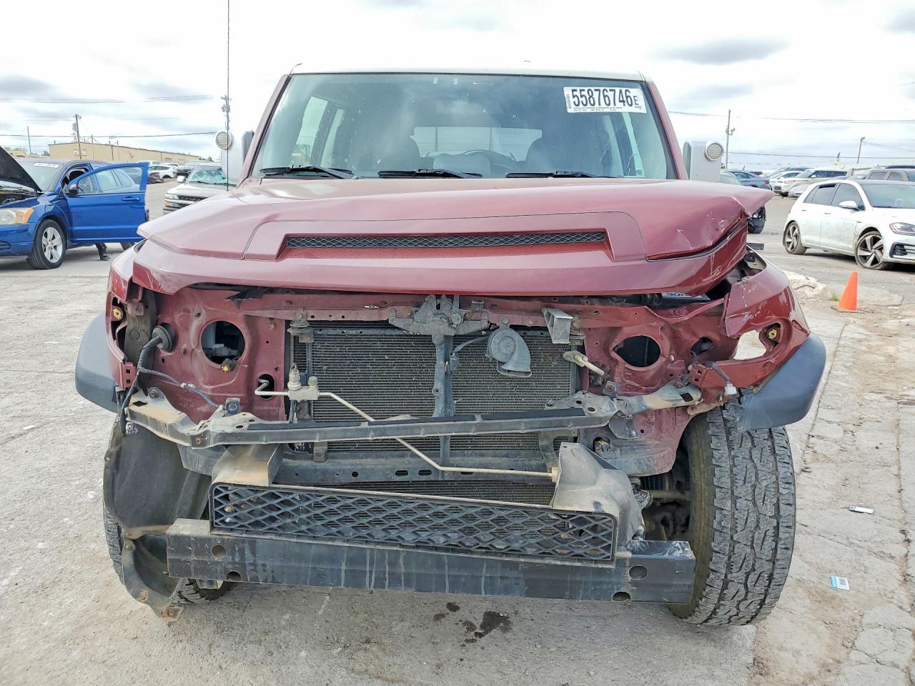 2009 Toyota Fj Cruiser Base Burgundy vin: JTEBU11F89K062765