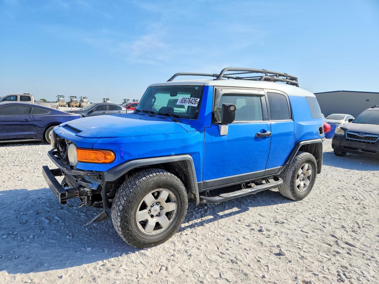 2007 Toyota Fj Cruiser Base Blue vin: JTEBU11F970015835