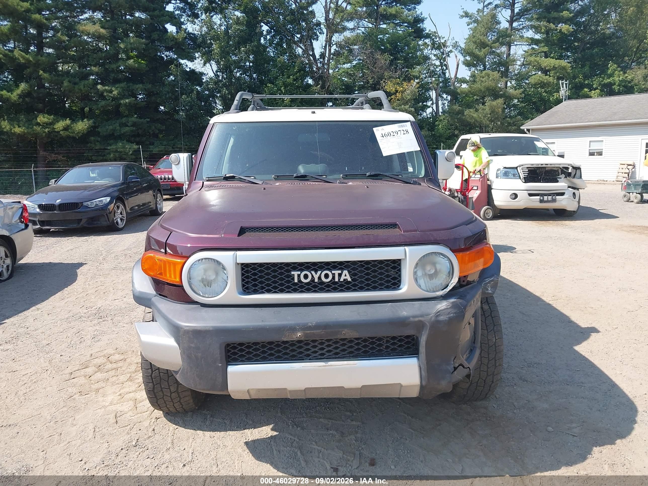 2007 Toyota Fj Cruiser   Красный vin: JTEBU11F970045403