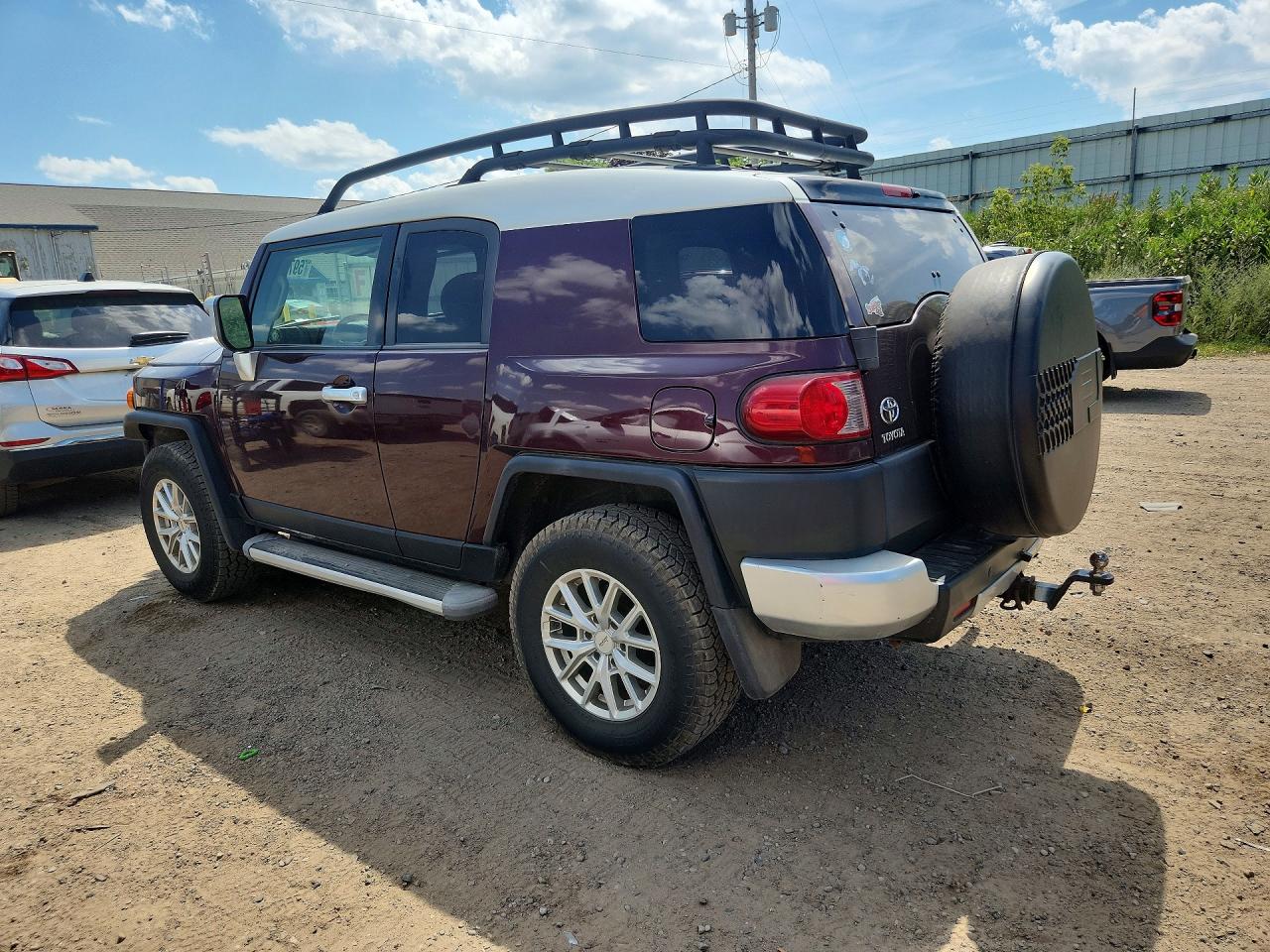 2007 Toyota Fj Cruiser Base Burgundy vin: JTEBU11F970078045