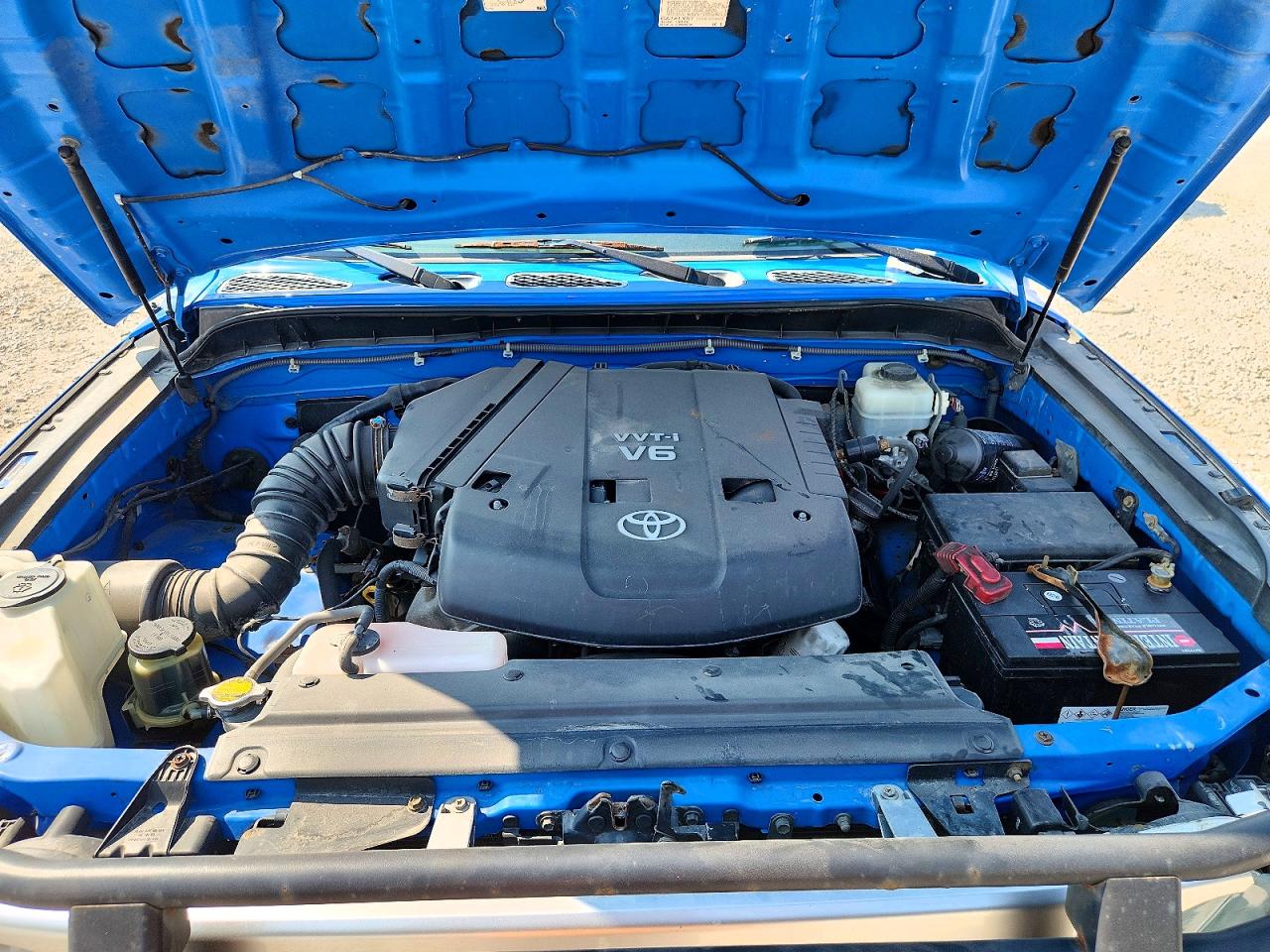 2008 Toyota Fj Cruiser Base Blue vin: JTEBU11F98K023486