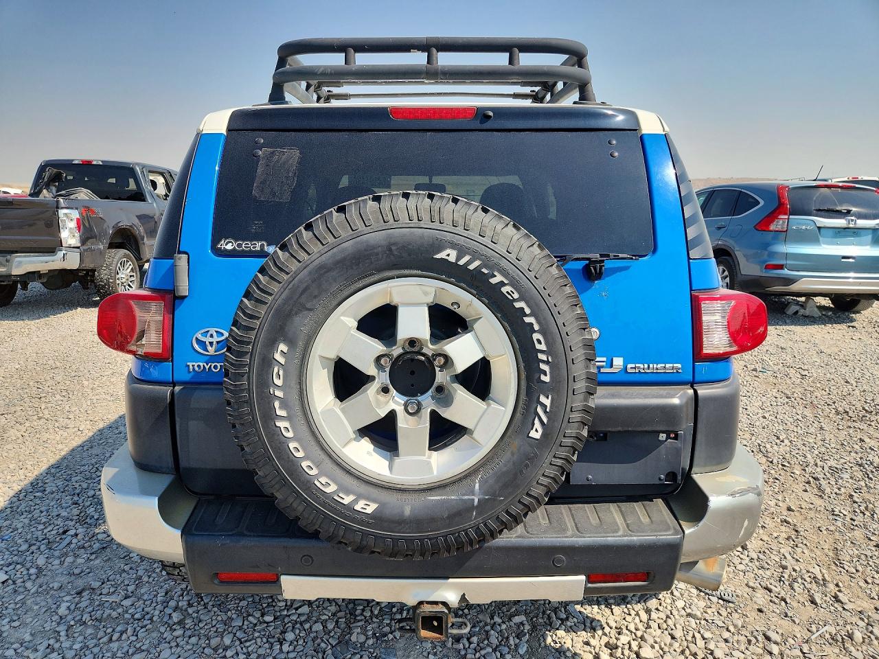 2008 Toyota Fj Cruiser Base Blue vin: JTEBU11F98K023486