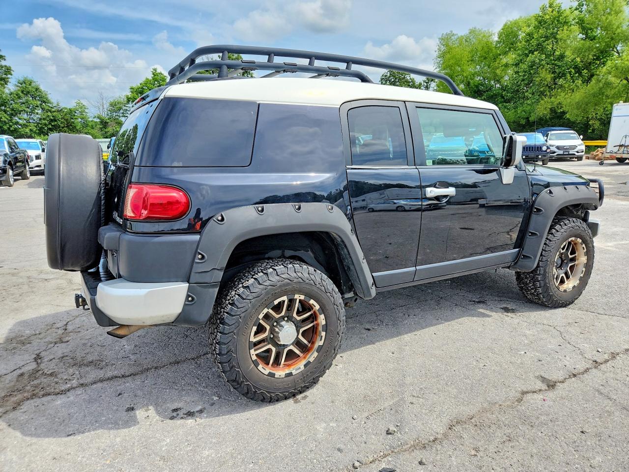 2008 Toyota Fj Cruiser Base Black vin: JTEBU11F98K052907
