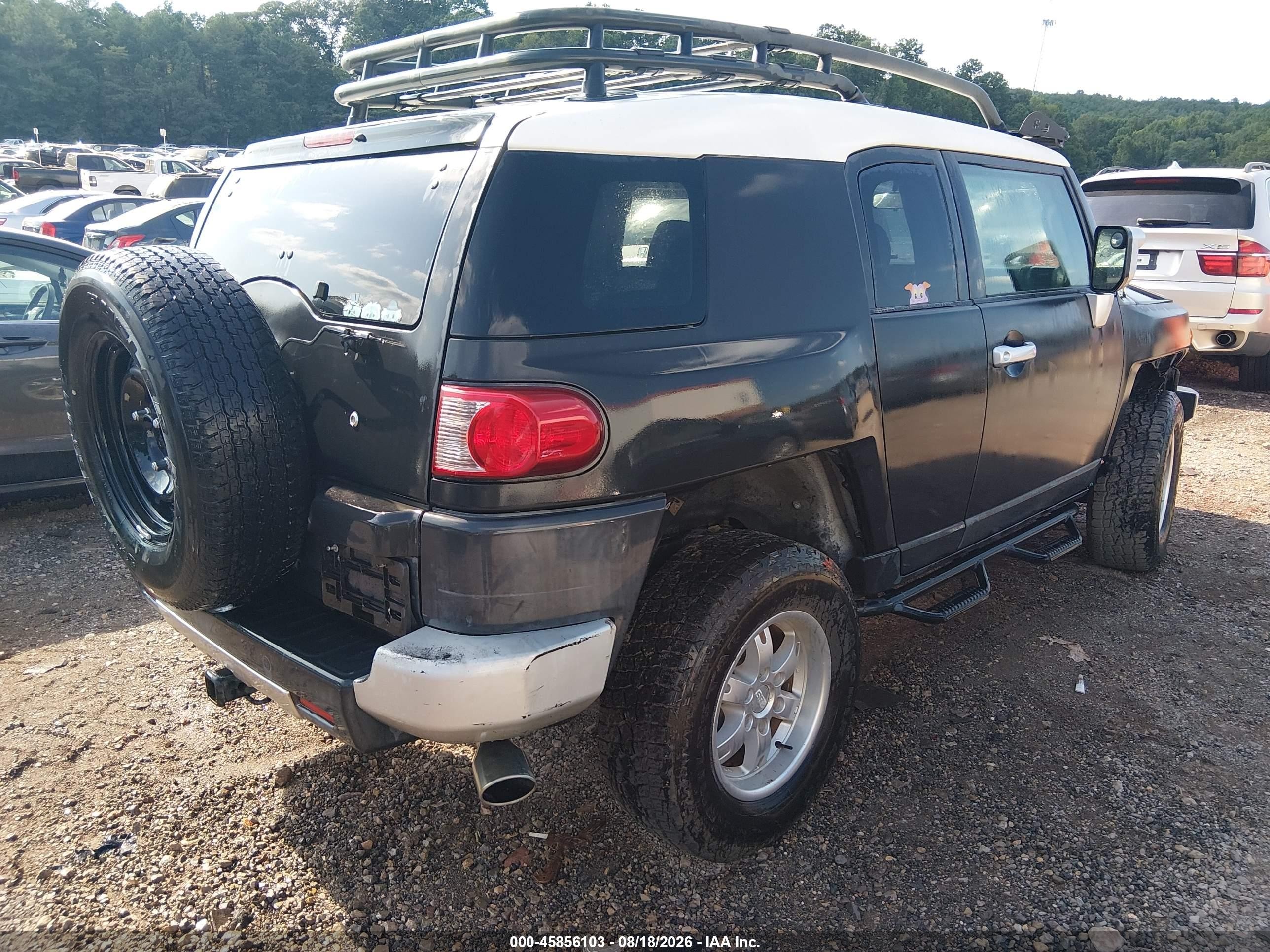 2007 Toyota Fj Cruiser   Black vin: JTEBU11FX70020414