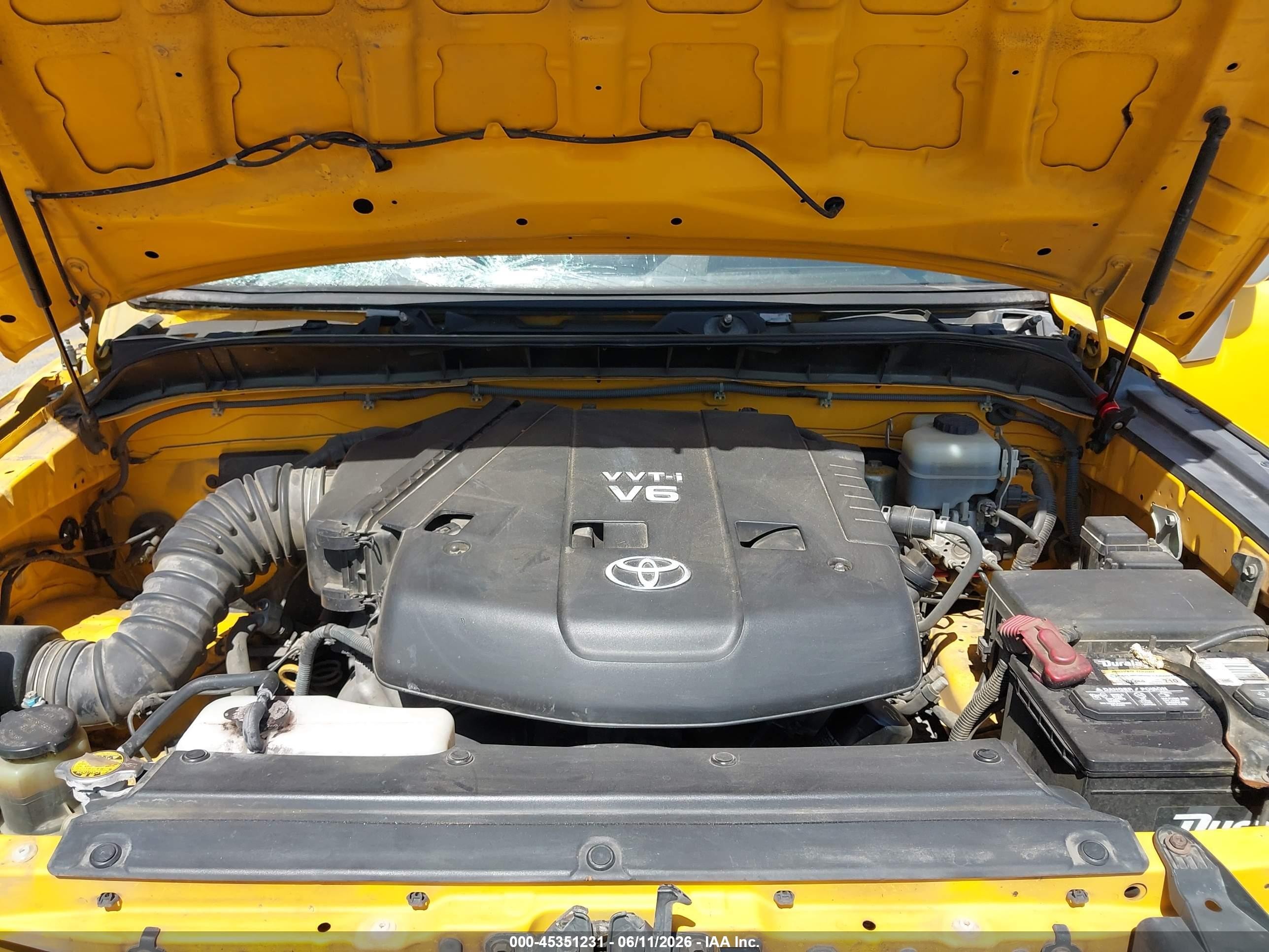 2007 Toyota Fj Cruiser Yellow vin: JTEBU11FX70024253