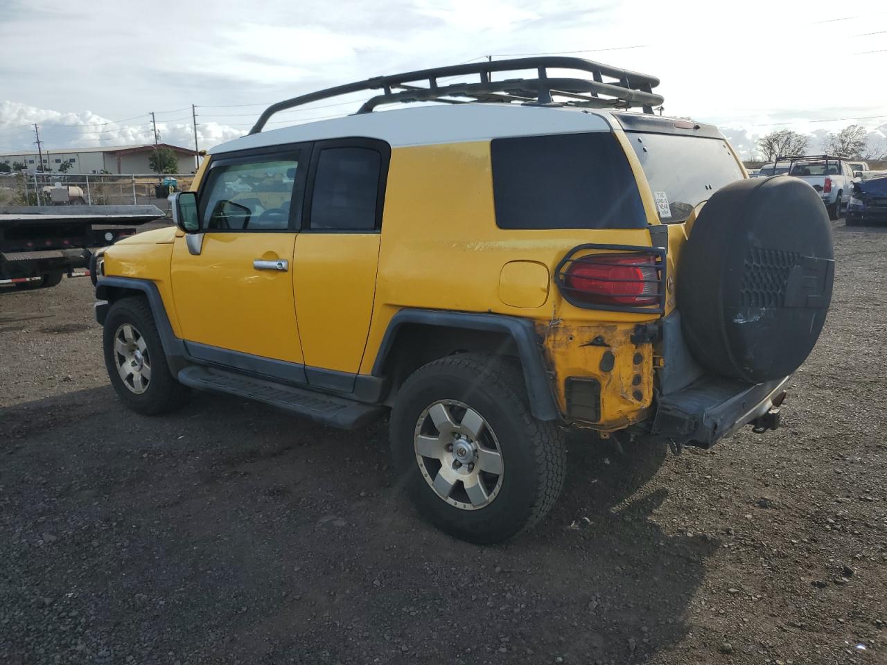 2007 Toyota Fj Cruiser Yellow vin: JTEBU11FX70052800