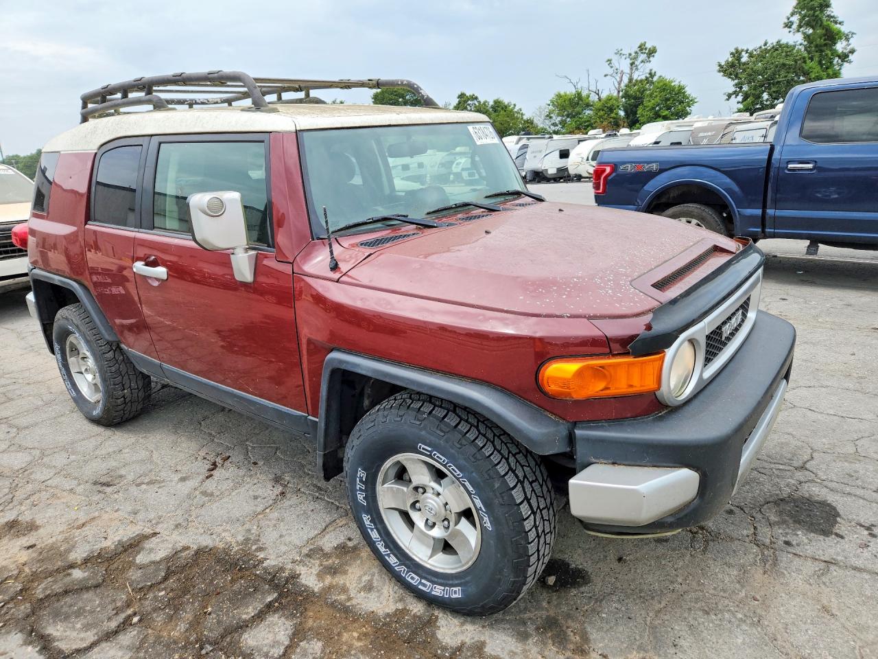 2008 Toyota Fj Cruiser Base Burgundy vin: JTEBU11FX8K011041