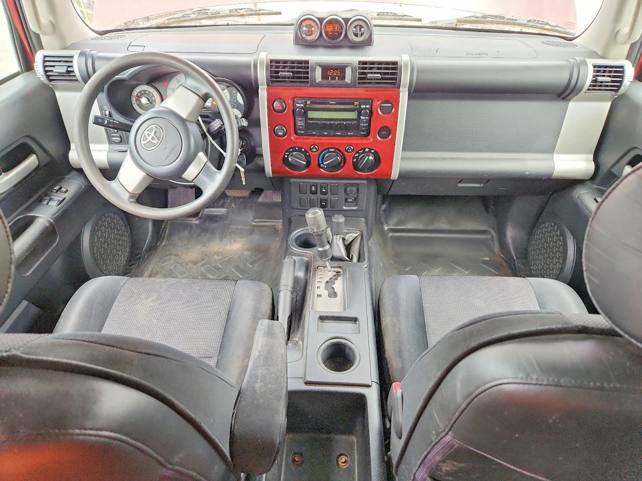 2008 Toyota Fj Cruiser Base Burgundy vin: JTEBU11FX8K011041