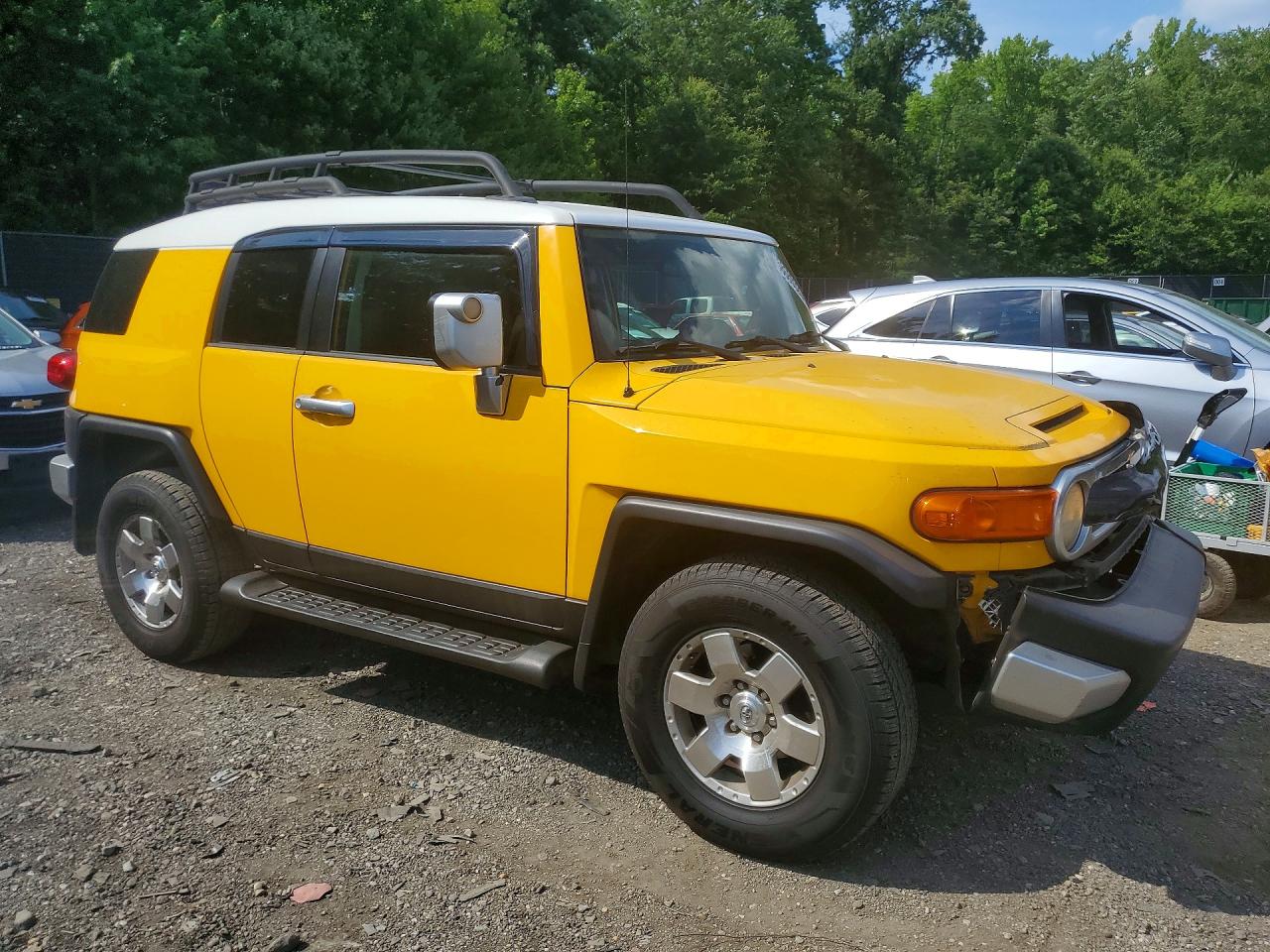 2008 Toyota Fj Cruiser Base Yellow vin: JTEBU11FX8K049790