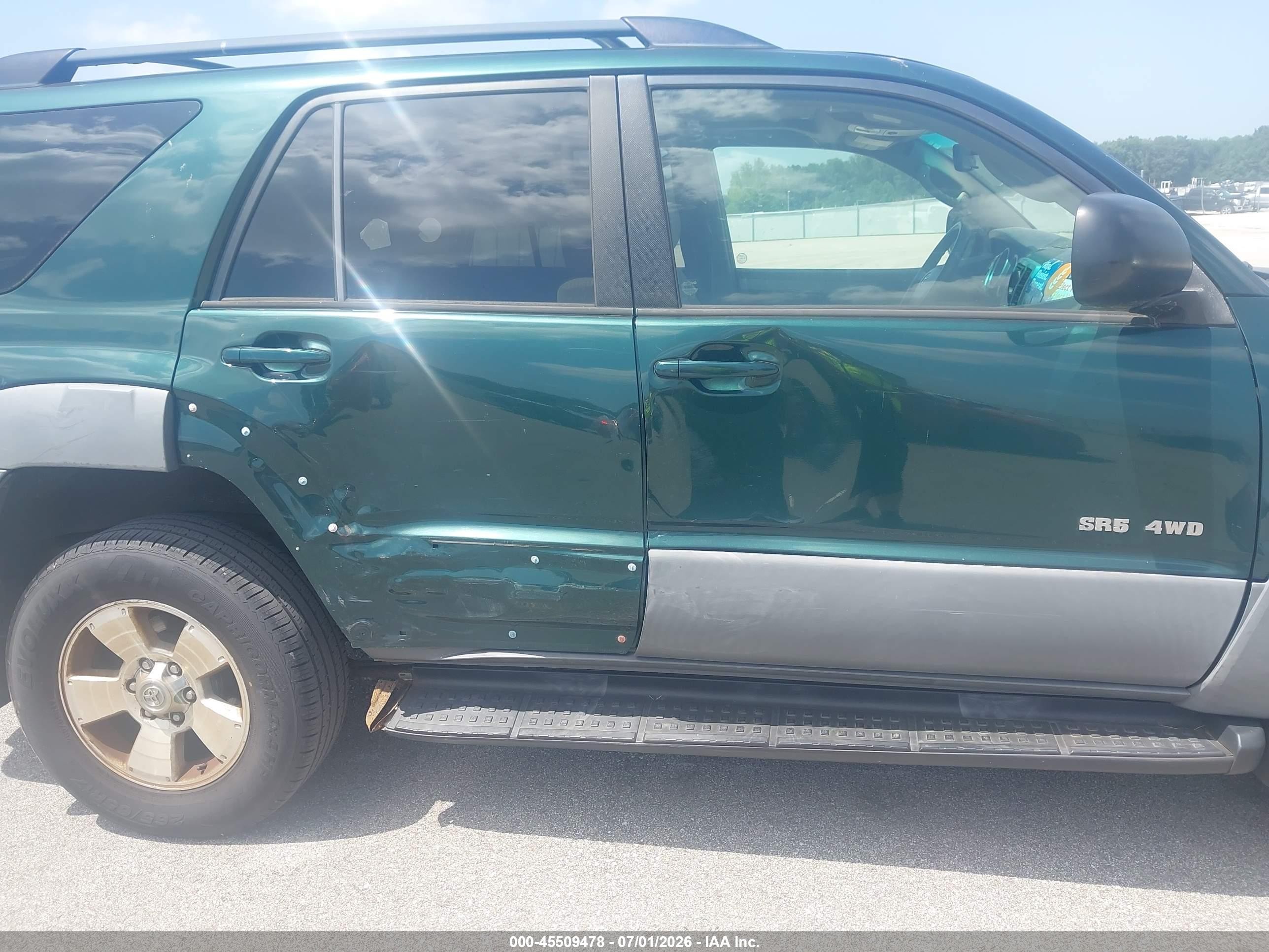 2003 Toyota 4runner Sr5 V6 Green vin: JTEBU14R030012094