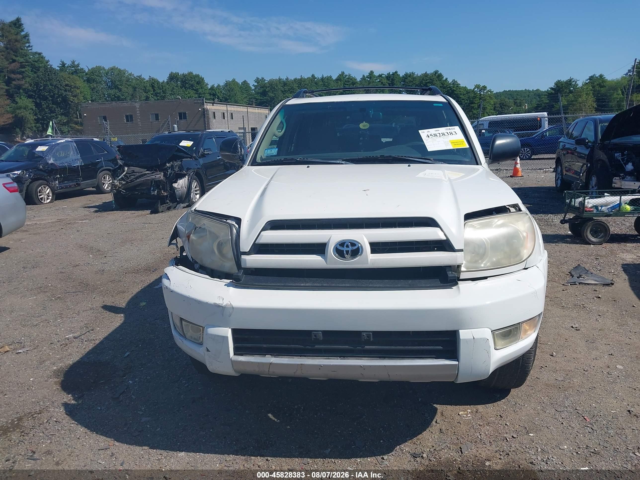 2004 Toyota 4runner Sr5 V6 White vin: JTEBU14R040024022