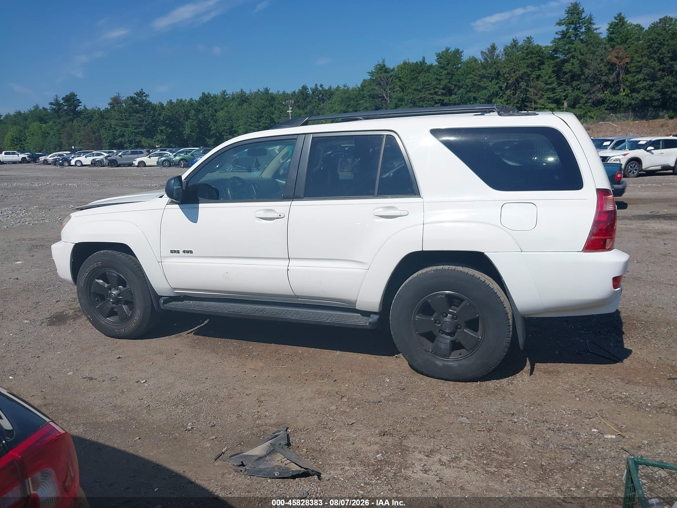2004 Toyota 4runner Sr5 V6 White vin: JTEBU14R040024022