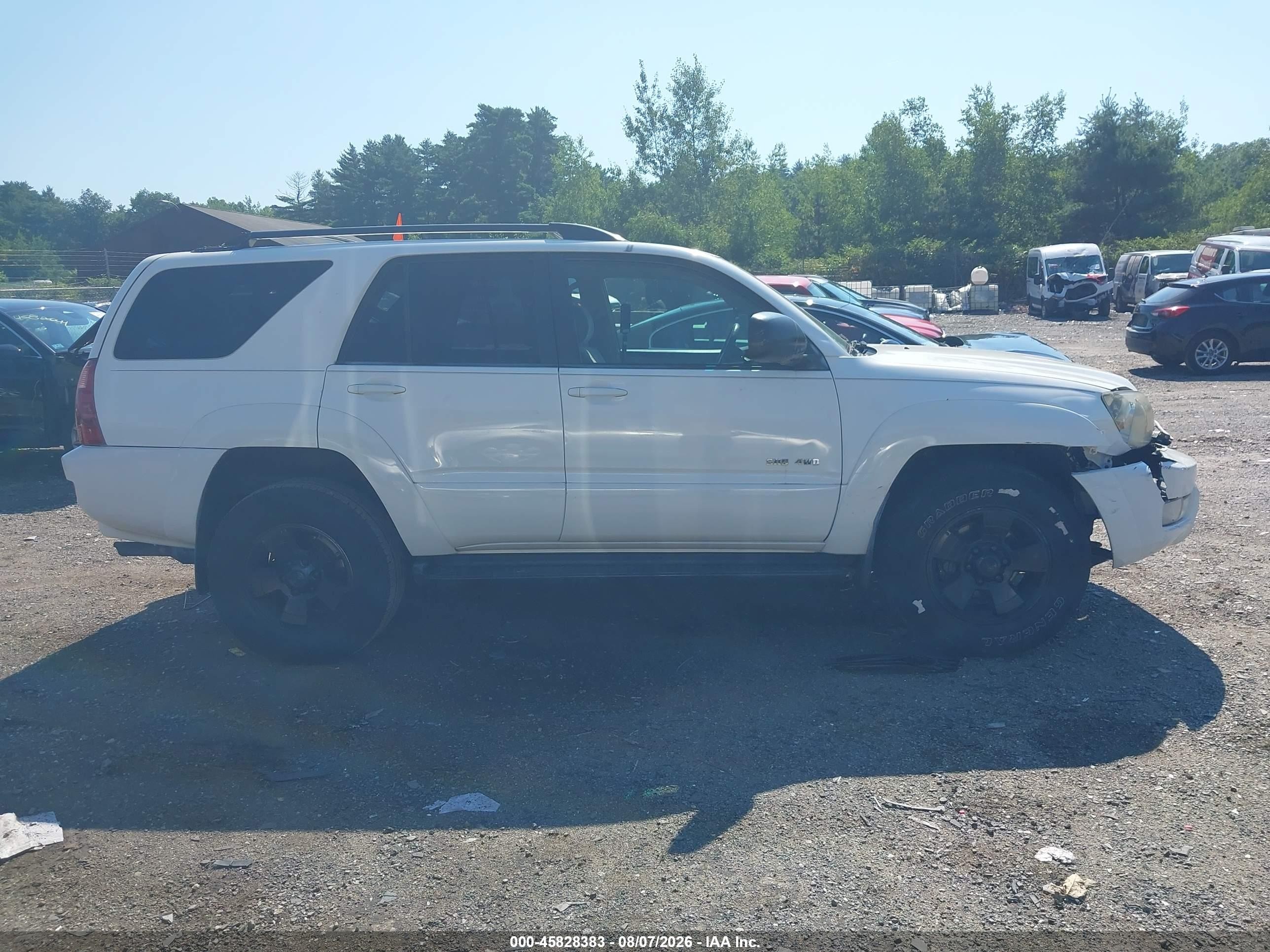 2004 Toyota 4runner Sr5 V6 White vin: JTEBU14R040024022