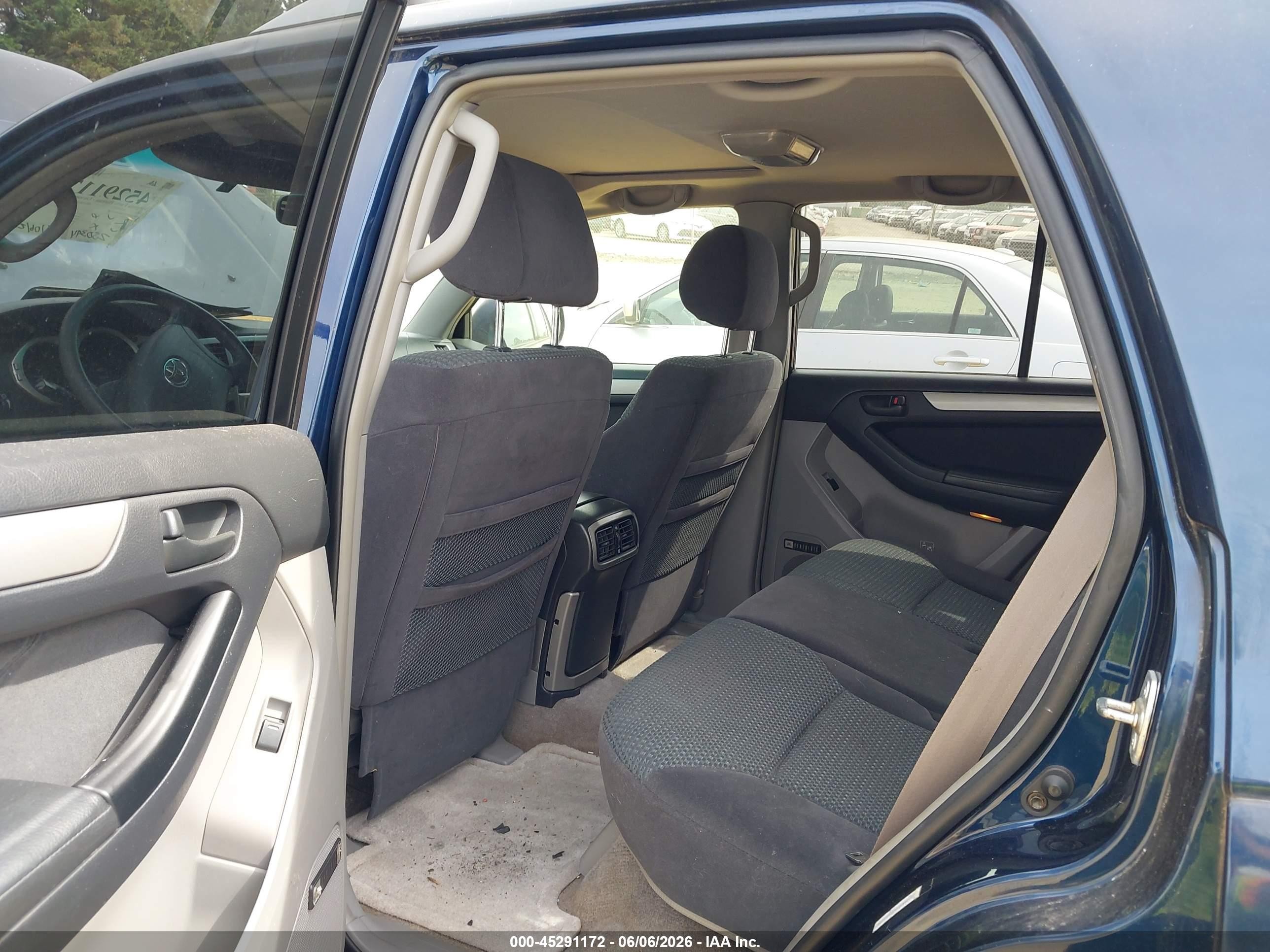 2004 Toyota 4runner Sr5 Sport V6 Blue vin: JTEBU14R048022708
