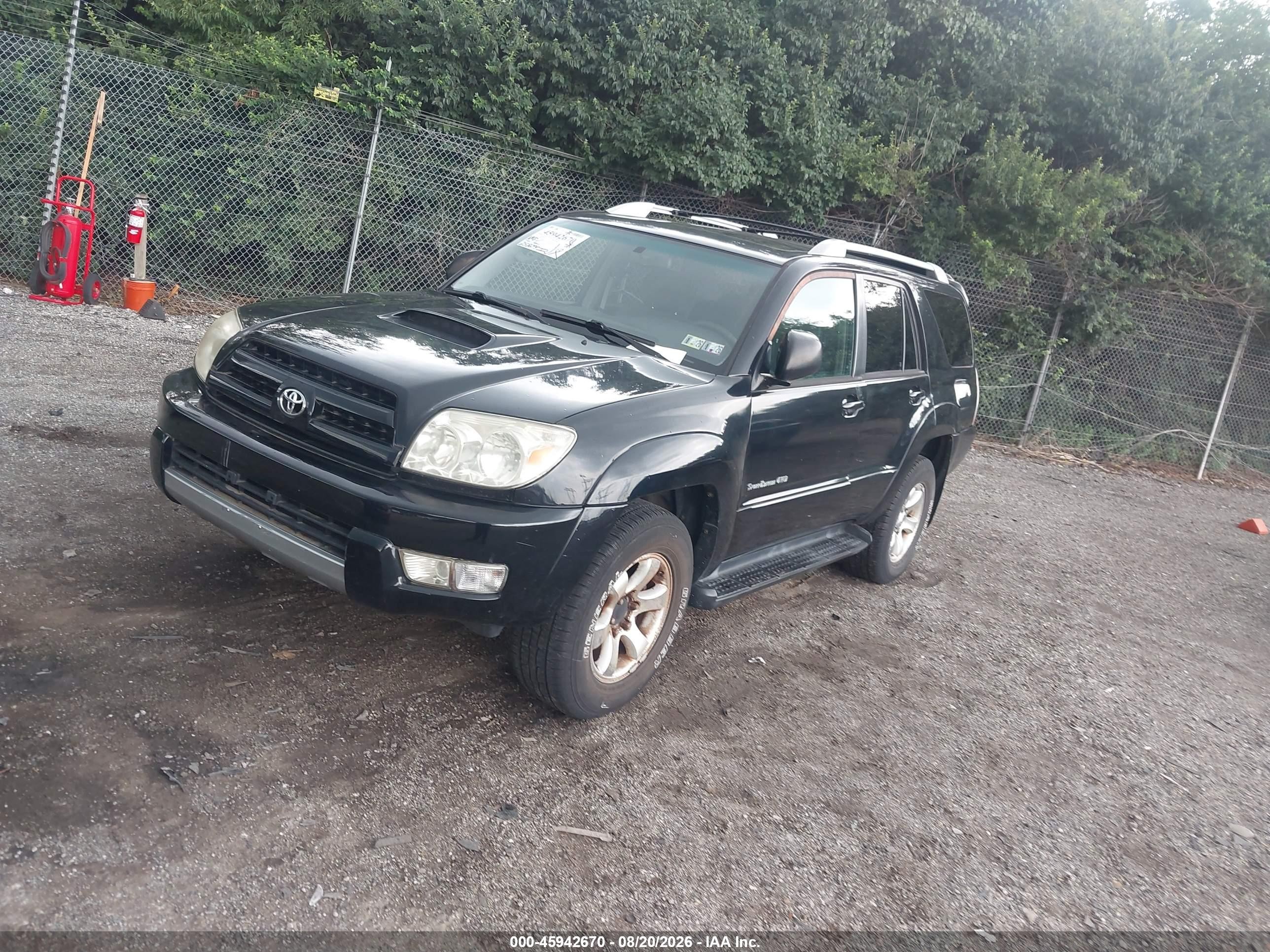 2005 Toyota 4runner Sr5 Sport V6 Black vin: JTEBU14R050061783