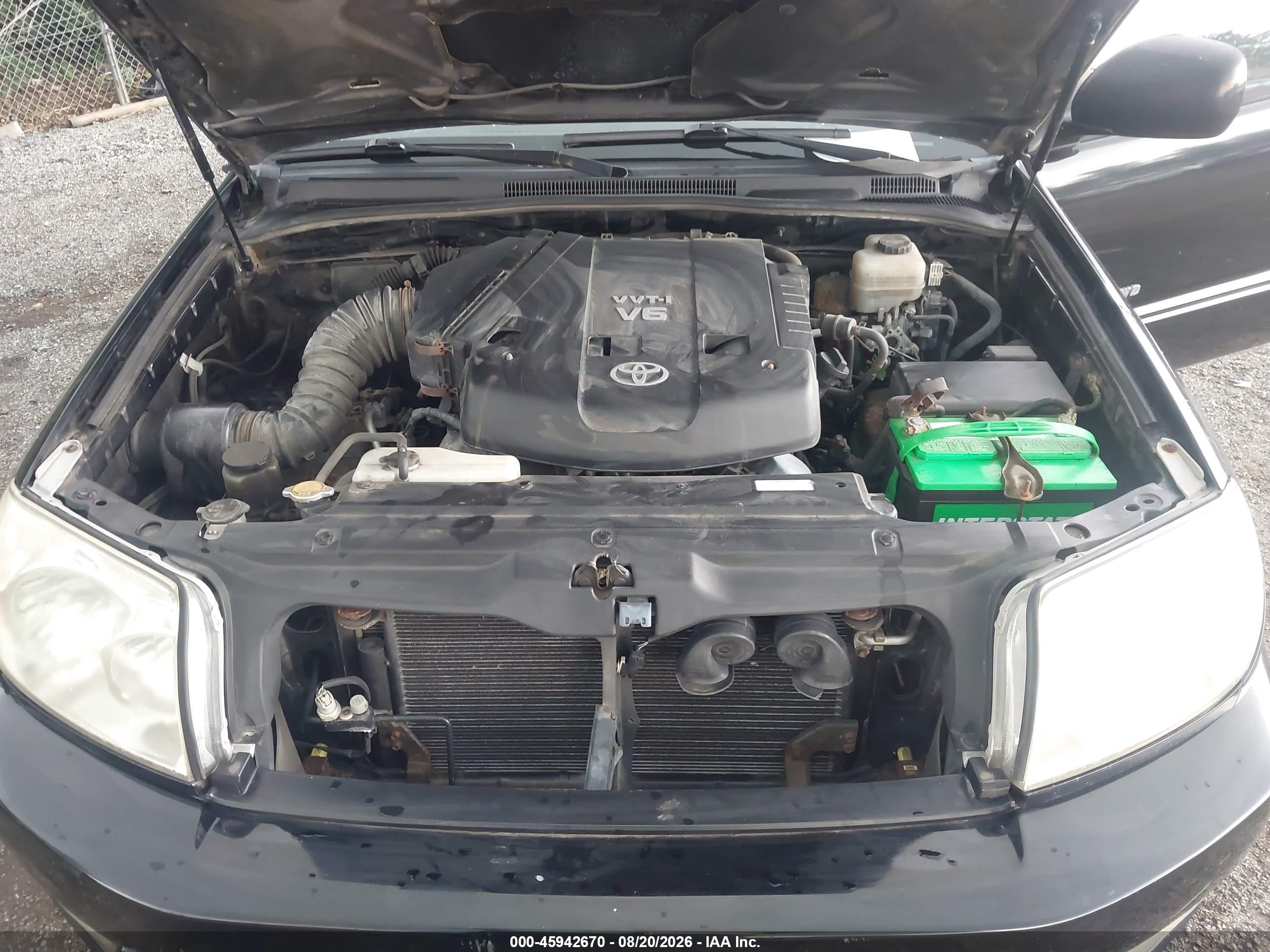 2005 Toyota 4runner Sr5 Sport V6 Black vin: JTEBU14R050061783