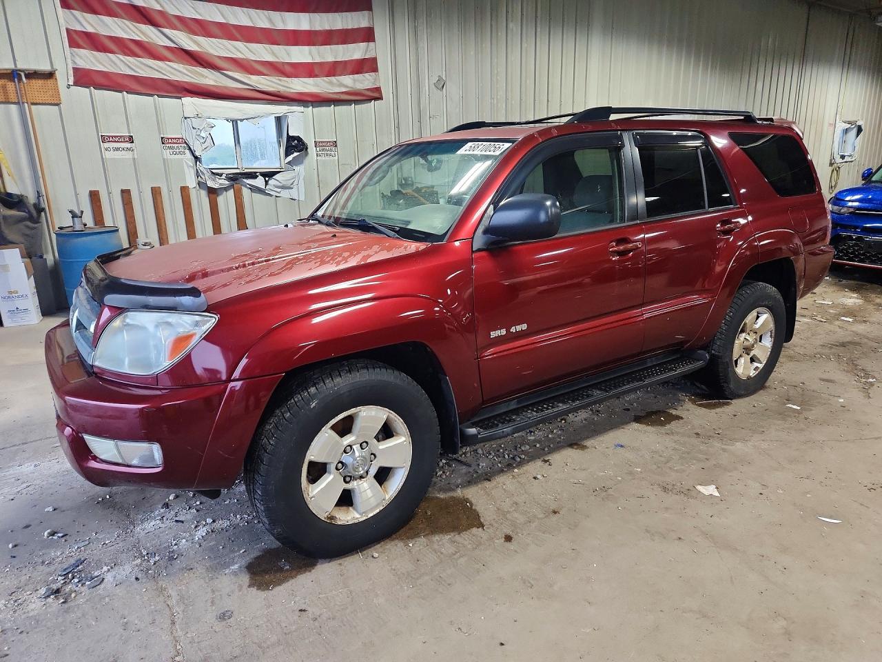 2005 Toyota 4runner Sr5 Red vin: JTEBU14R058028882