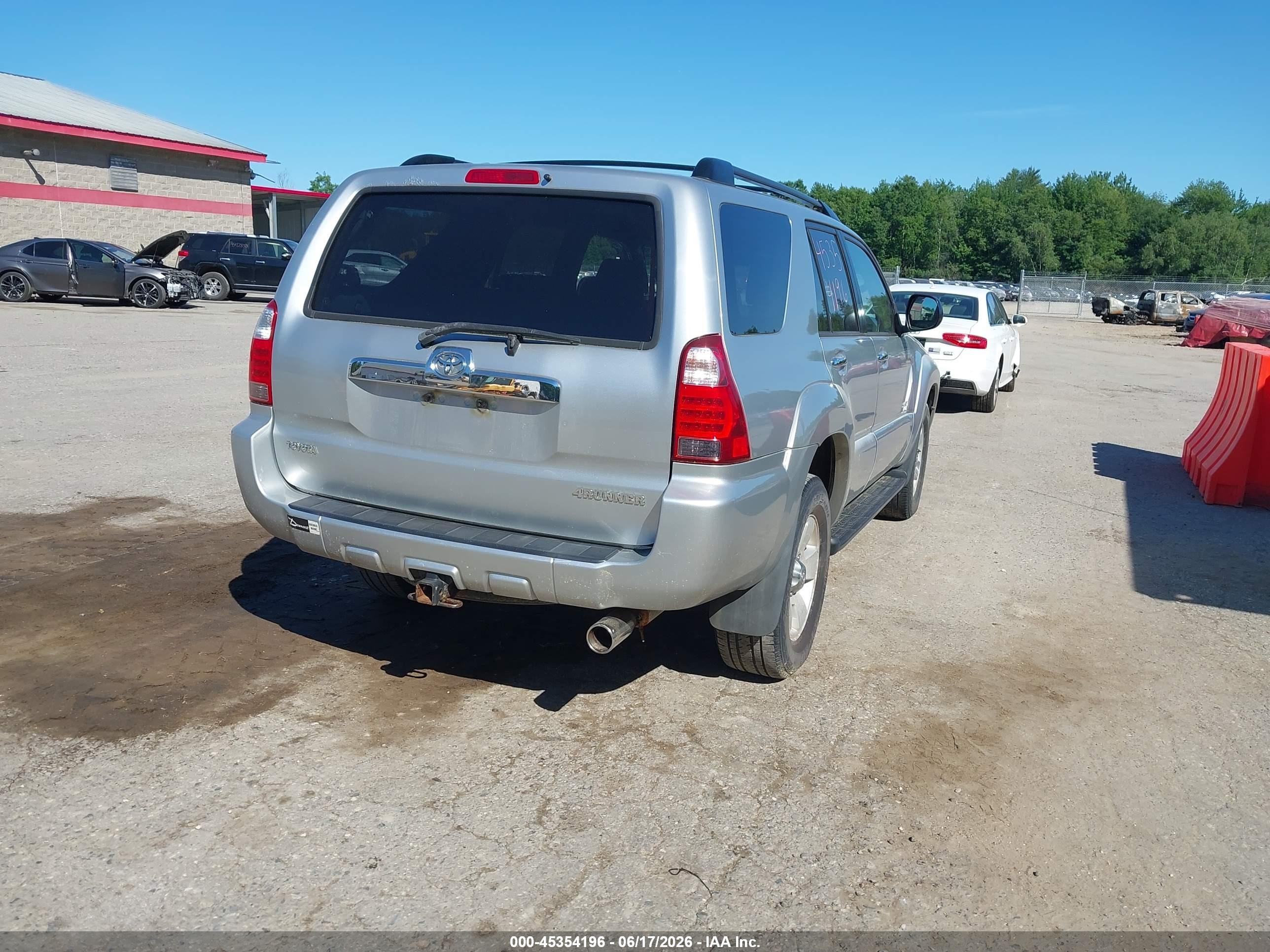 2006 Toyota 4runner Sr5 Gray vin: JTEBU14R060096969