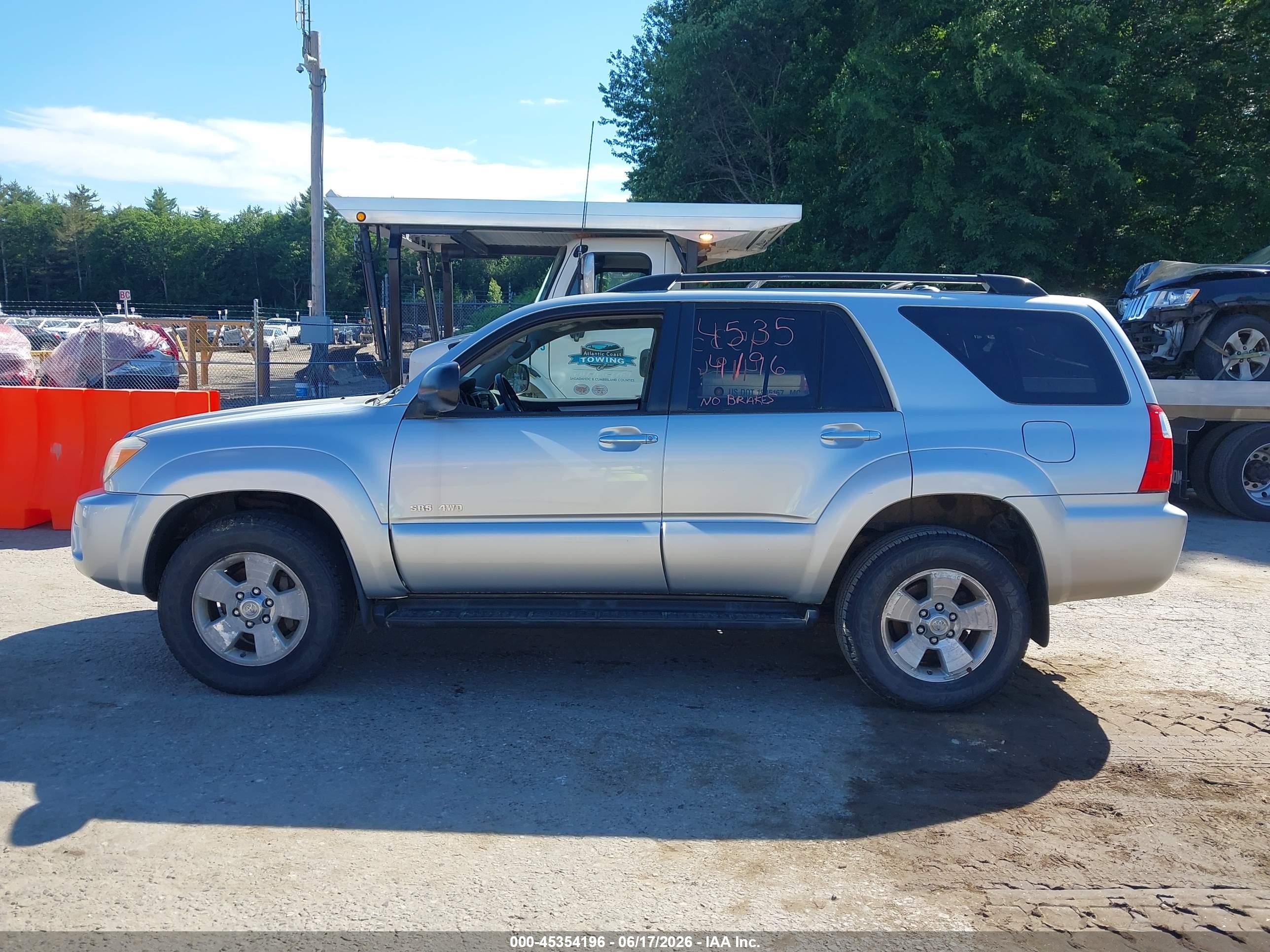 2006 Toyota 4runner Sr5 Gray vin: JTEBU14R060096969