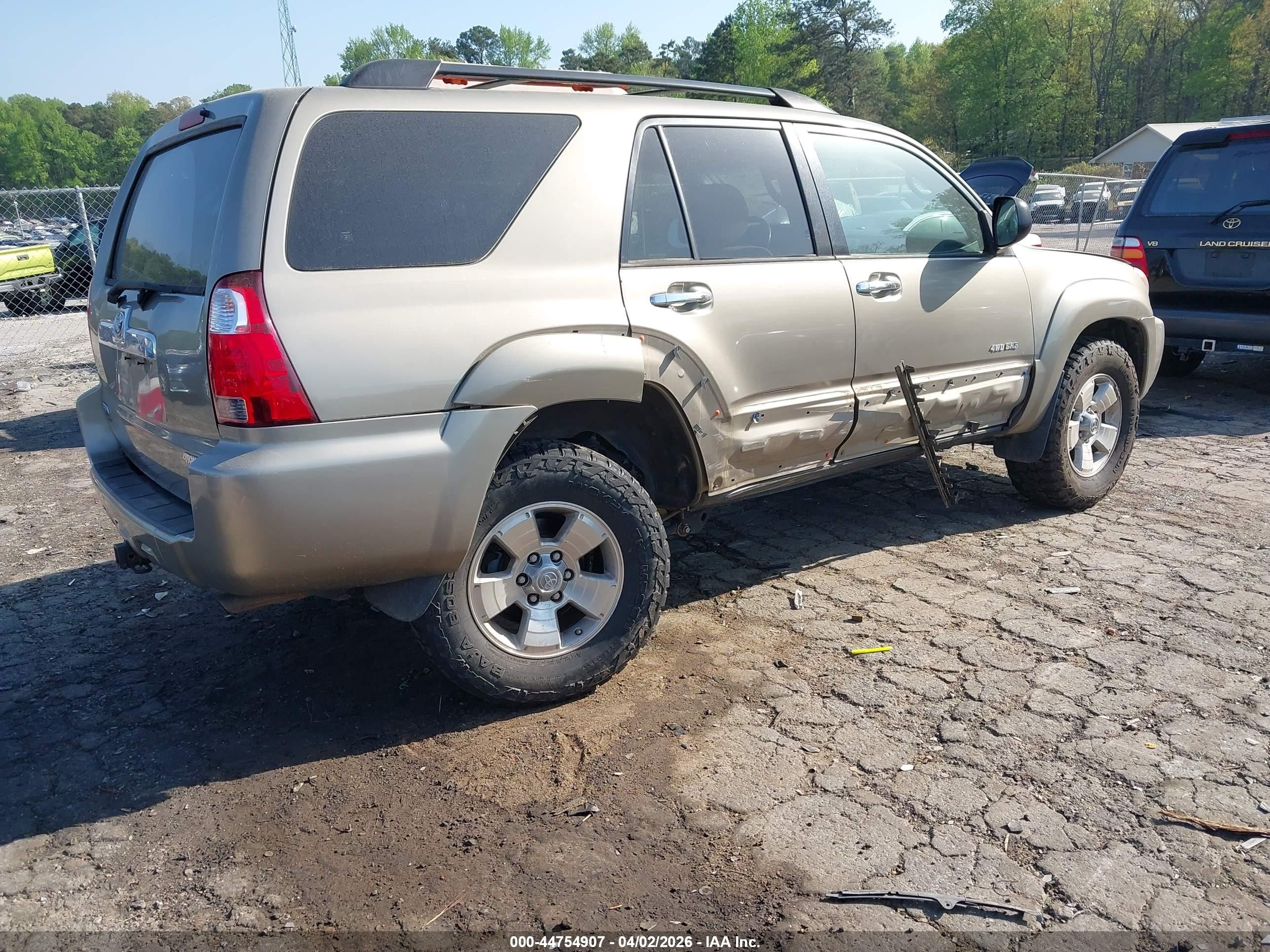 2006 Toyota 4runner Sr5 V6 Tan vin: JTEBU14R060099015