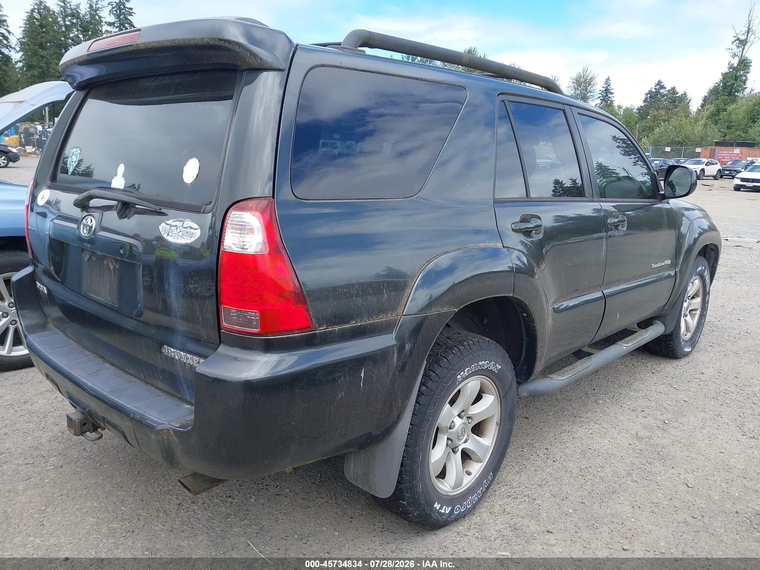 2006 Toyota 4runner Sr5 Sport V6 Gray vin: JTEBU14R068060491