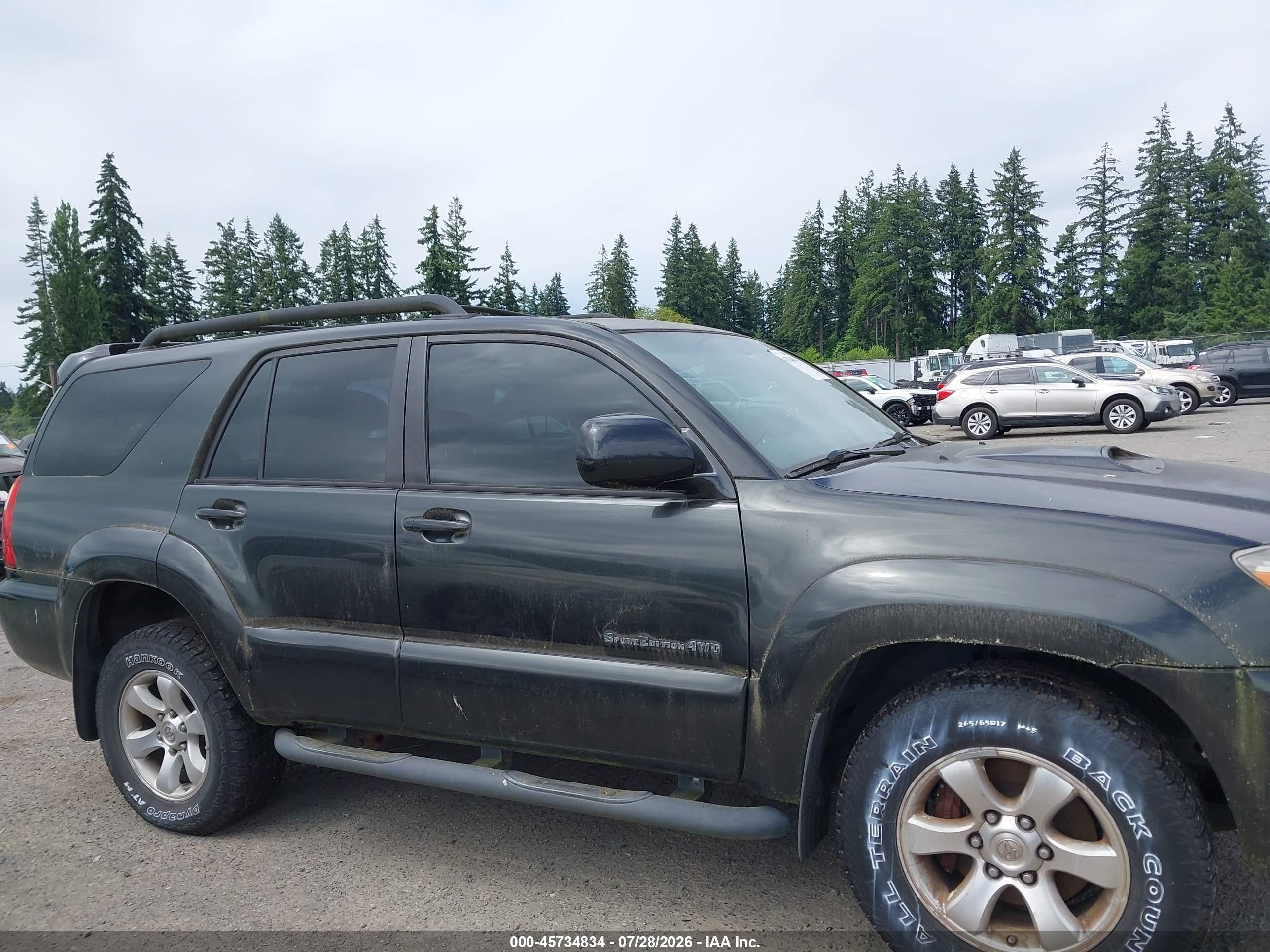 2006 Toyota 4runner Sr5 Sport V6 Gray vin: JTEBU14R068060491