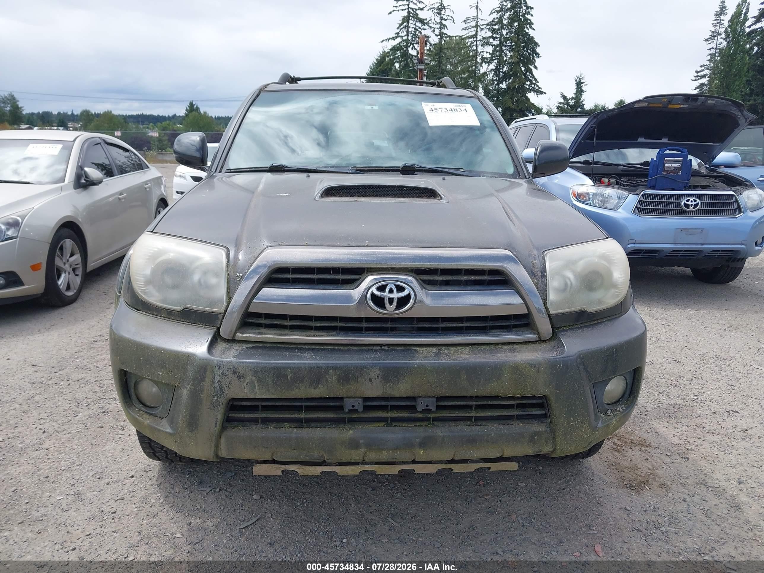 2006 Toyota 4runner Sr5 Sport V6 Gray vin: JTEBU14R068060491