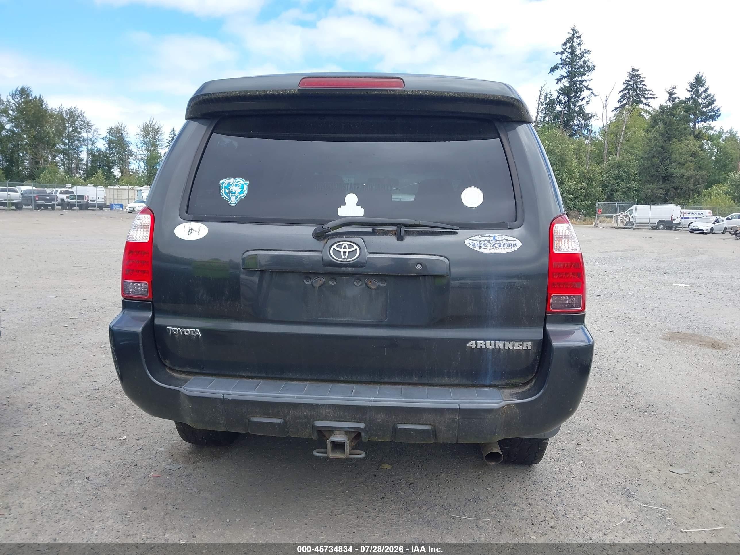 2006 Toyota 4runner Sr5 Sport V6 Gray vin: JTEBU14R068060491