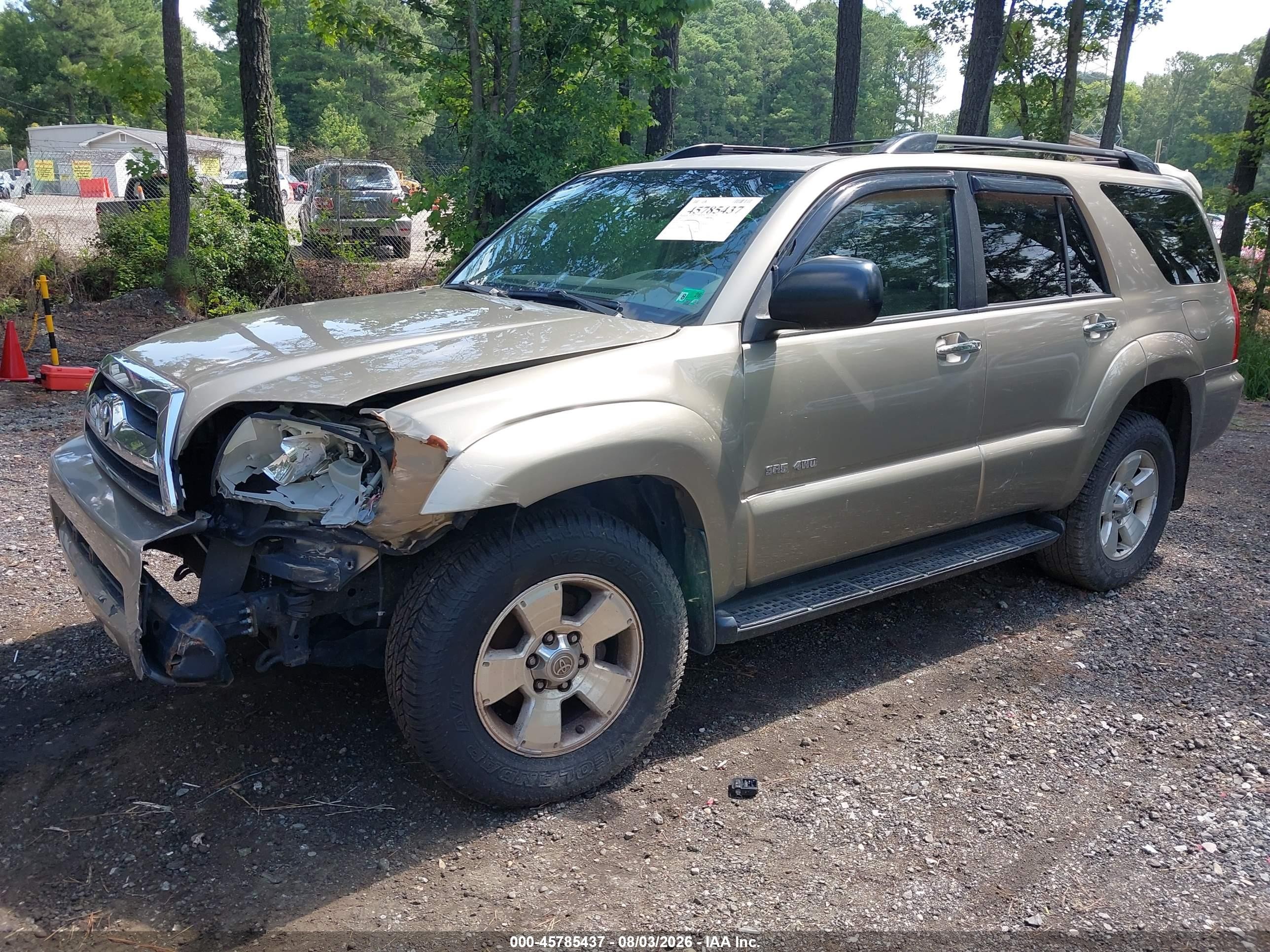 2006 Toyota 4runner Sr5 V6 Gray vin: JTEBU14R068063746