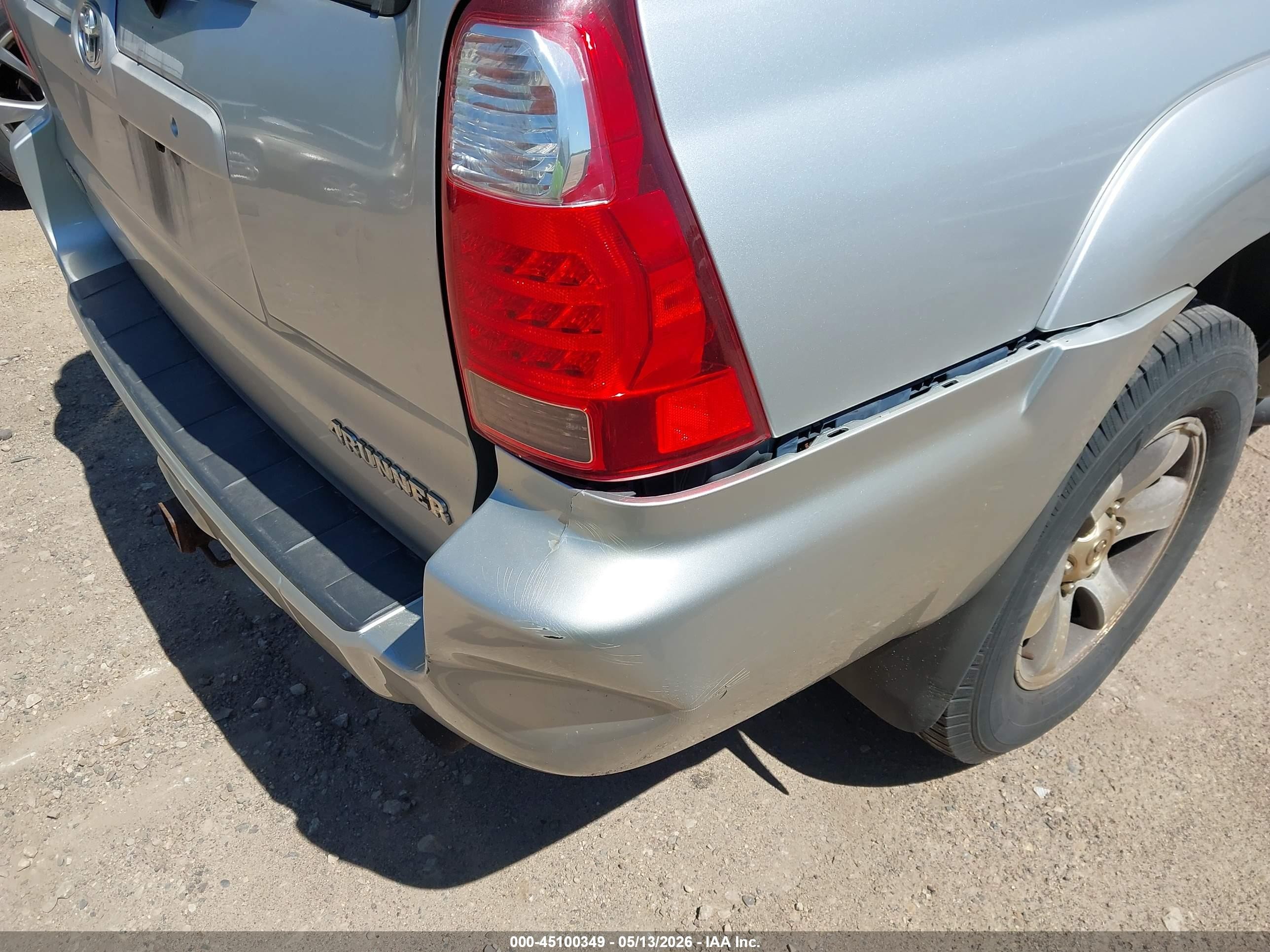 2006 Toyota 4runner Sr5 Sport V6 Silver vin: JTEBU14R068066985