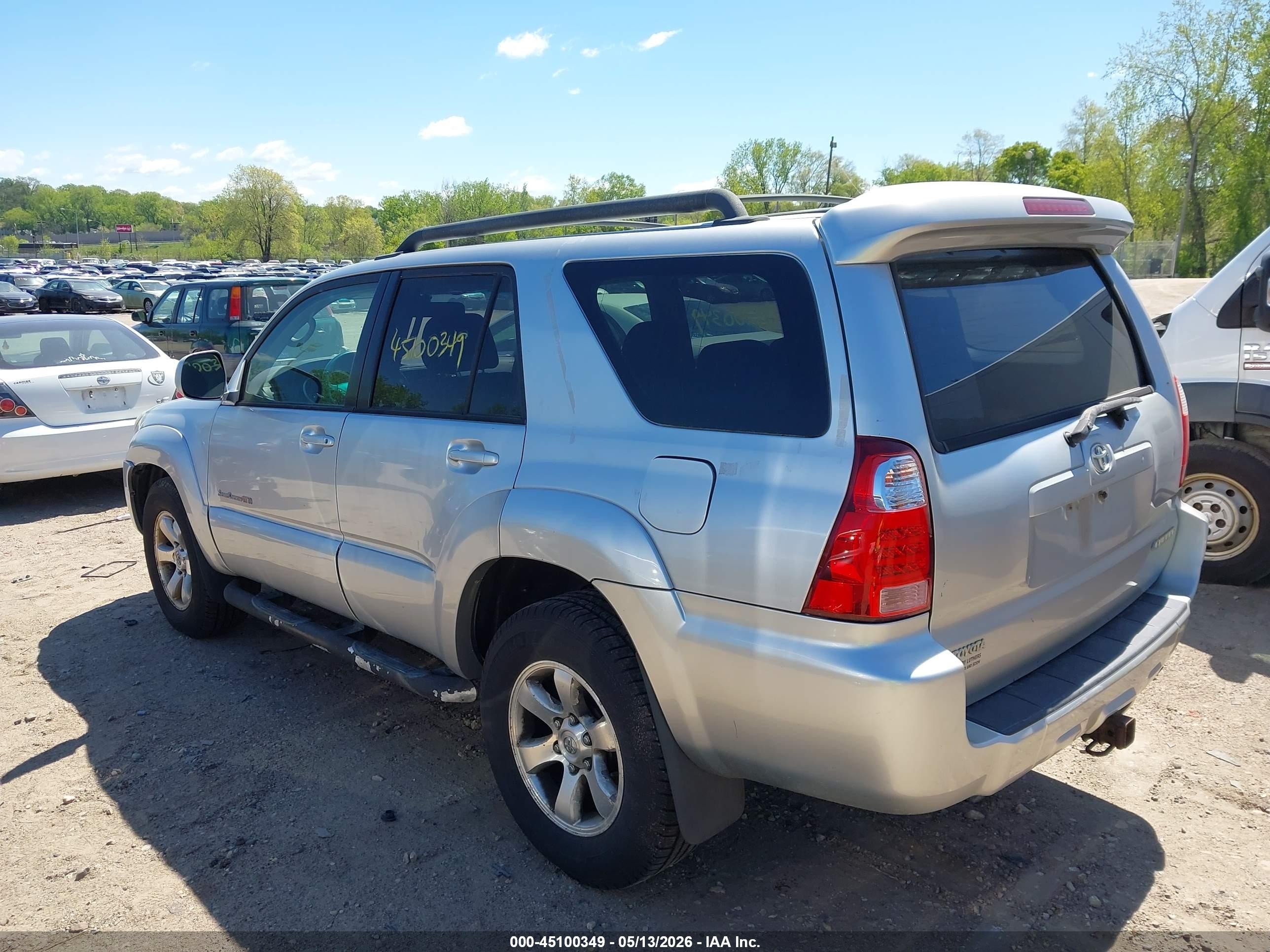 2006 Toyota 4runner Sr5 Sport V6 Silver vin: JTEBU14R068066985