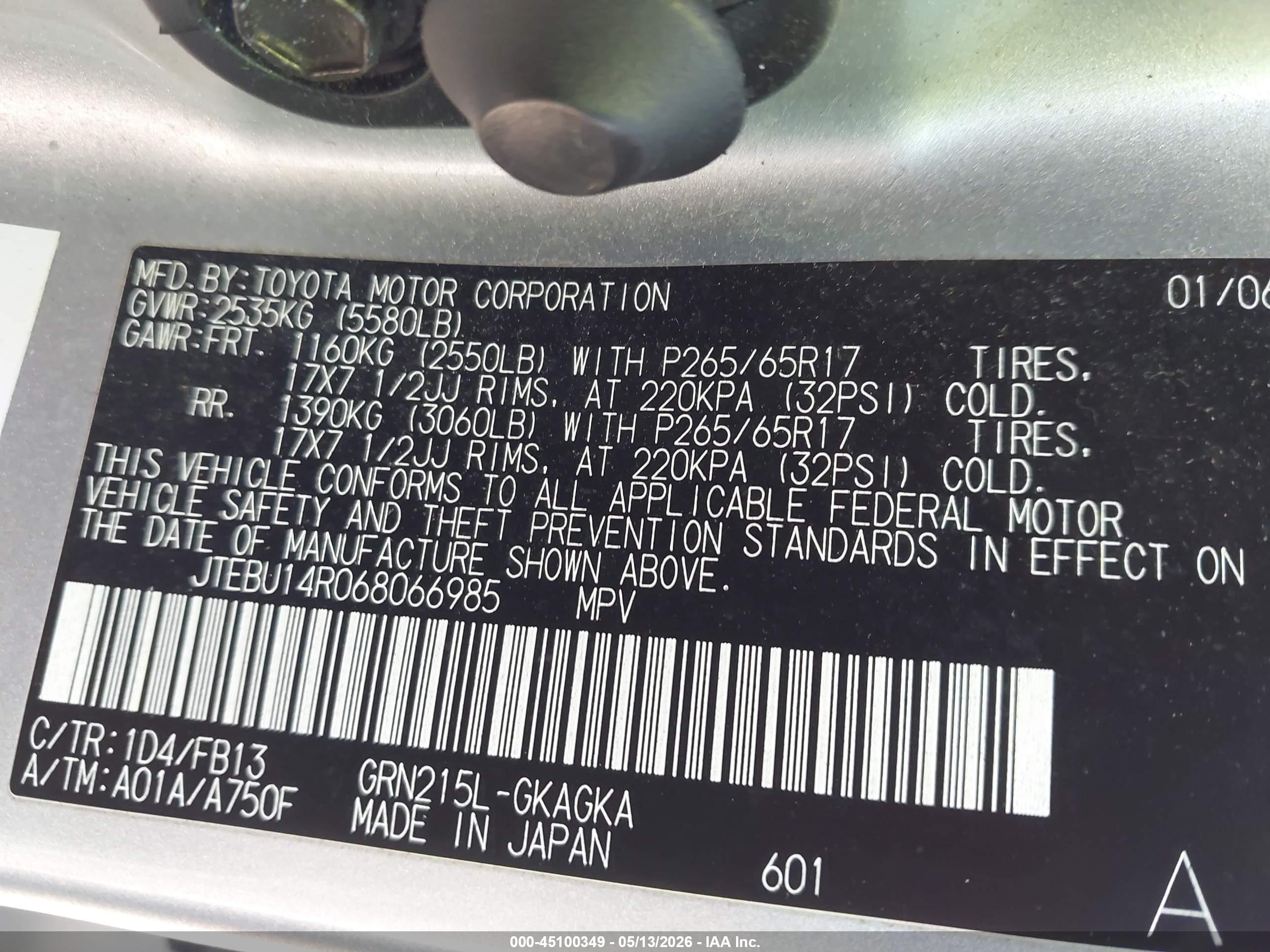 2006 Toyota 4runner Sr5 Sport V6 Silver vin: JTEBU14R068066985
