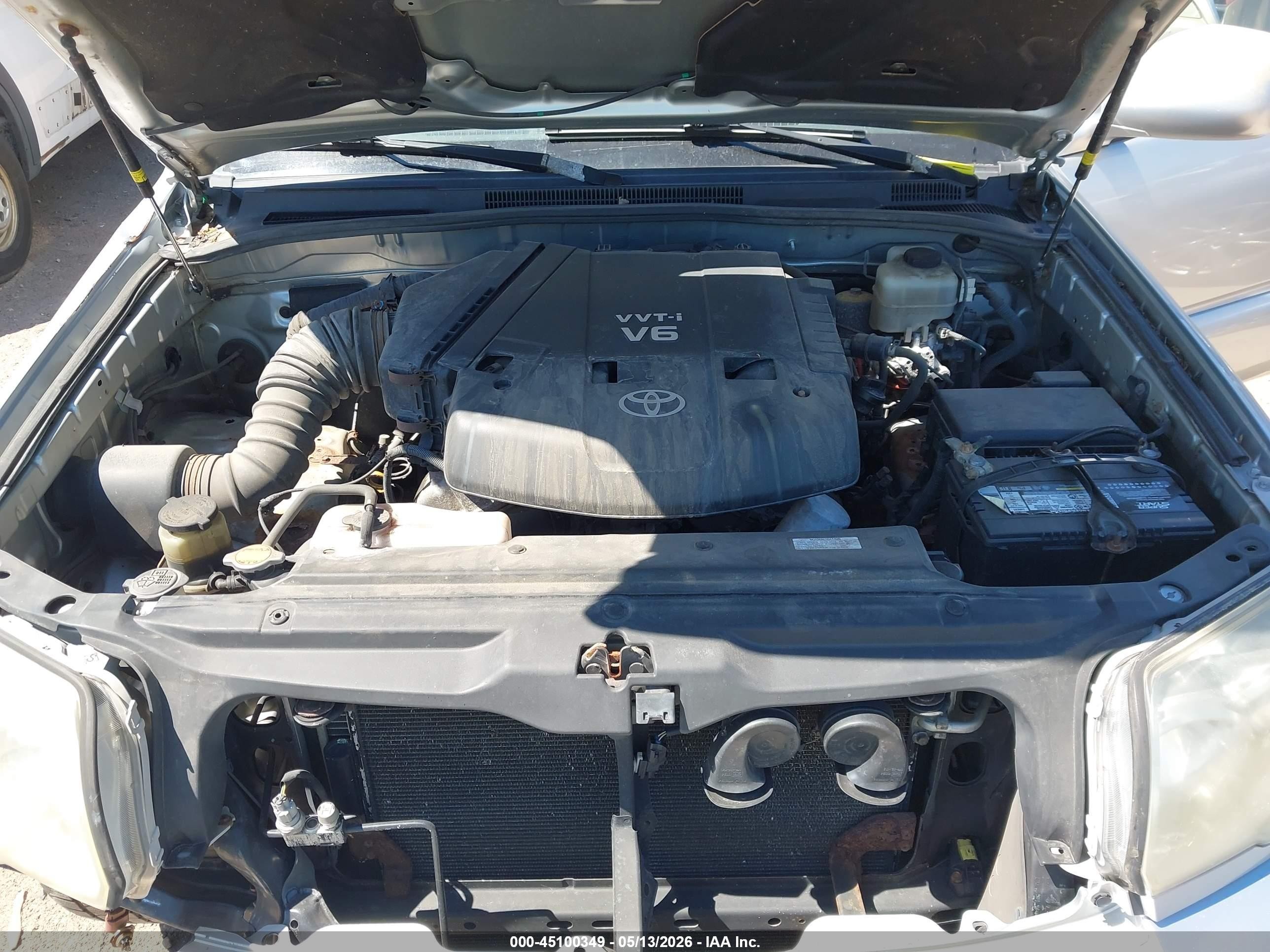 2006 Toyota 4runner Sr5 Sport V6 Silver vin: JTEBU14R068066985