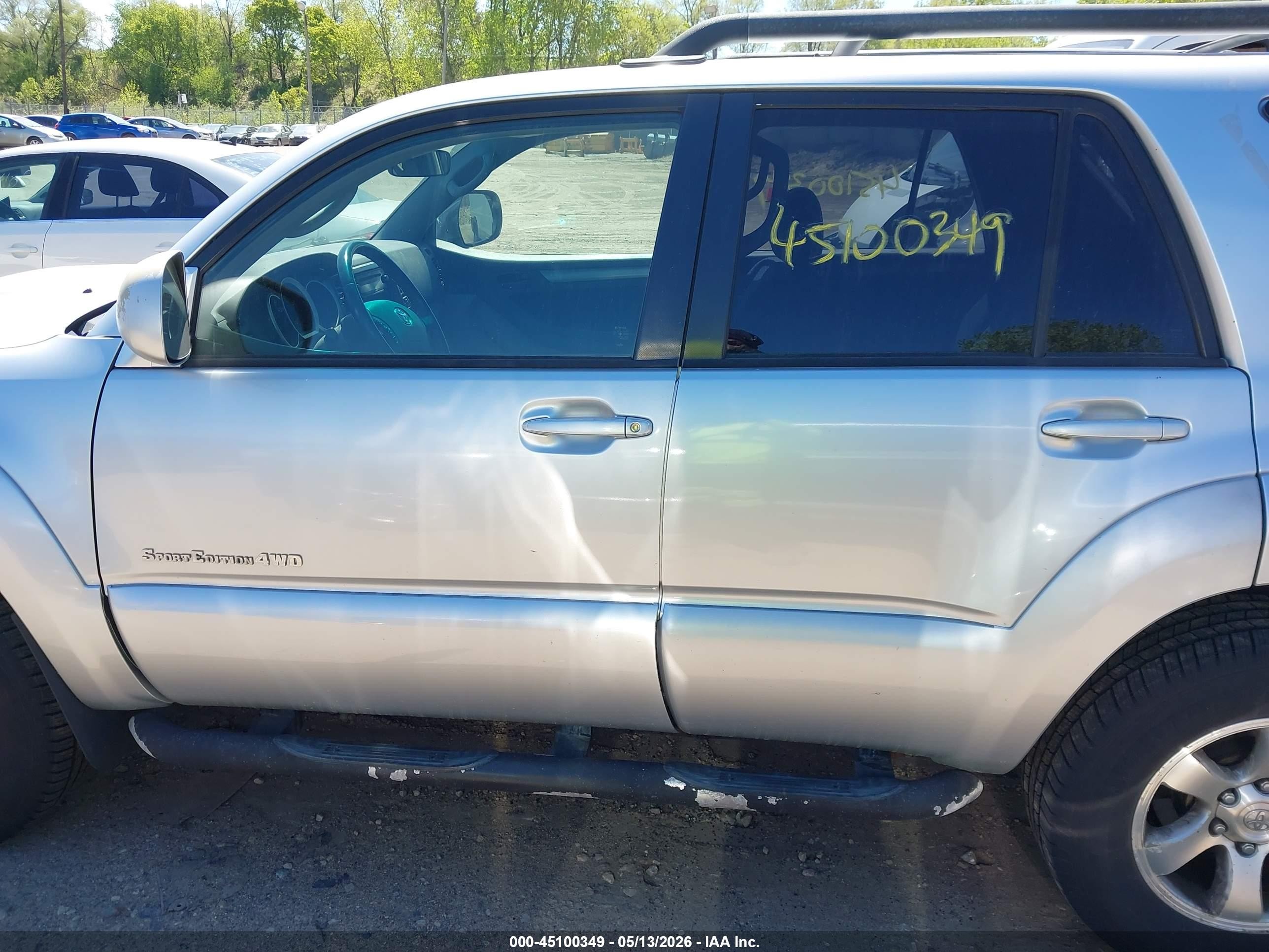 2006 Toyota 4runner Sr5 Sport V6 Silver vin: JTEBU14R068066985