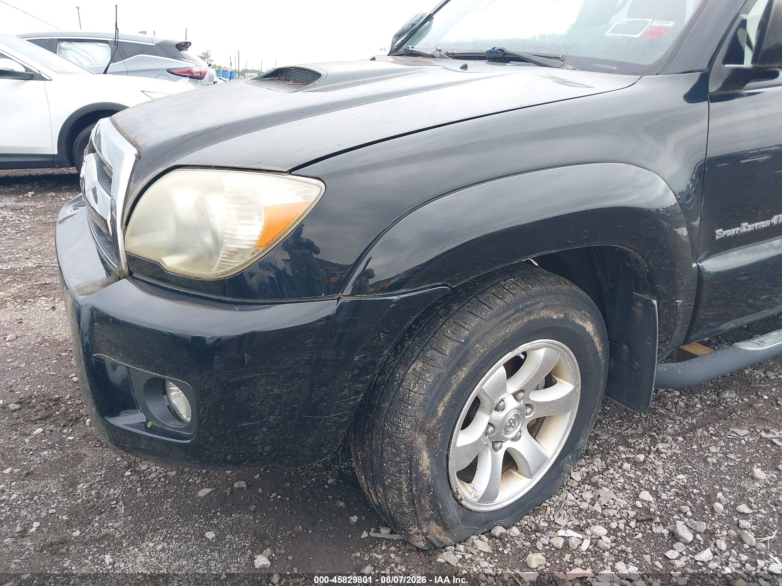 2007 Toyota 4runner Sr5 Sport Black vin: JTEBU14R070121693